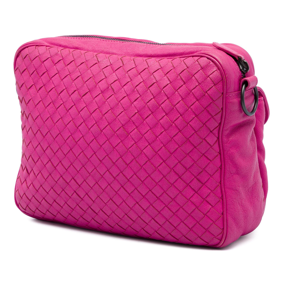 Bottega Veneta Nappa Intrecciato Front Pocket Messenger Bag