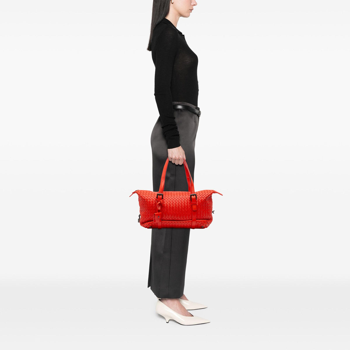 Bottega Veneta Nappa Intrecciato Montaigne Shoulder Bag