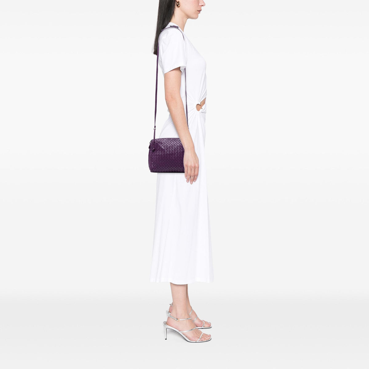 Bottega Veneta Nappa Intrecciato Nodini Crossbody