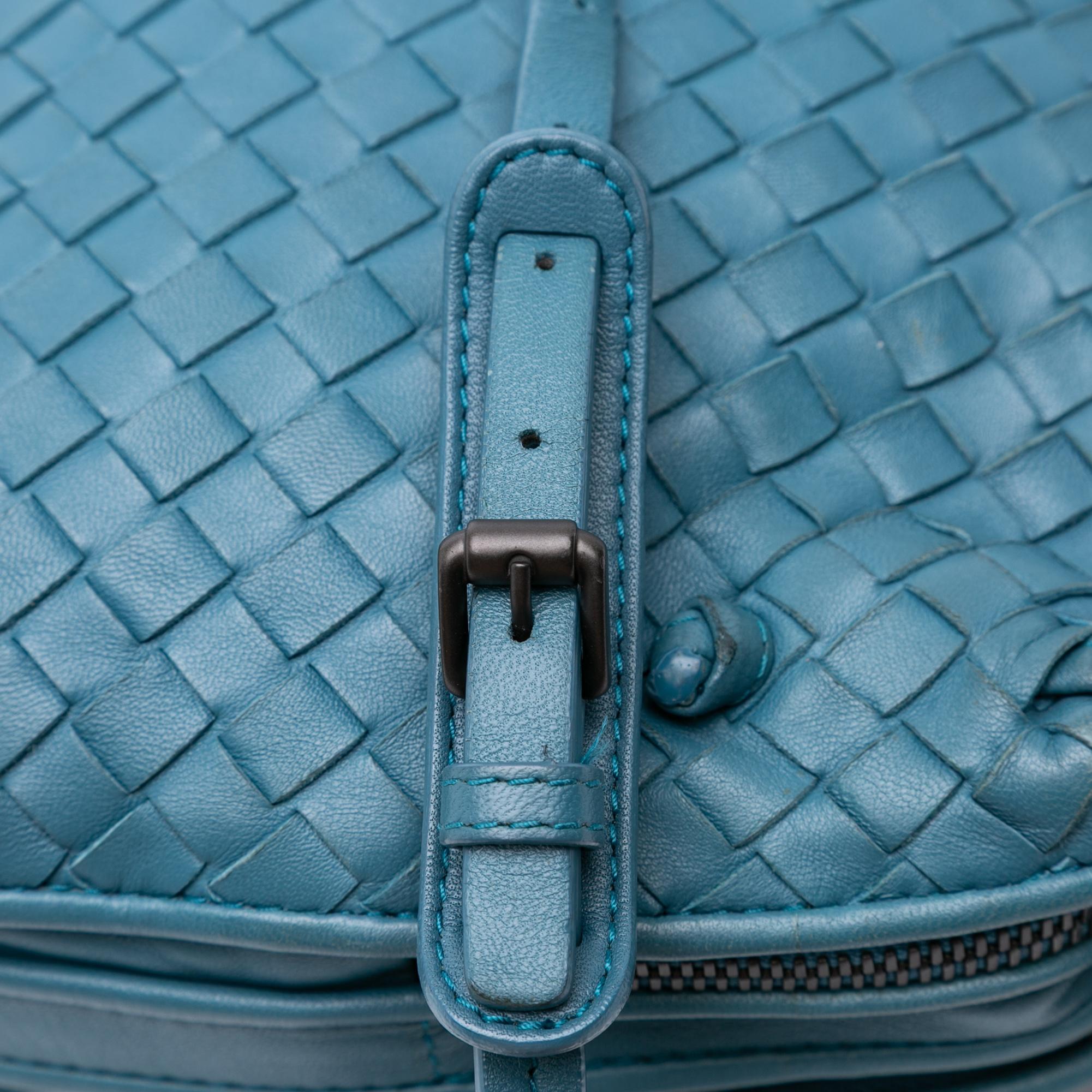 Bottega Veneta Nappa Intrecciato Nodini Double Zip Crossbody