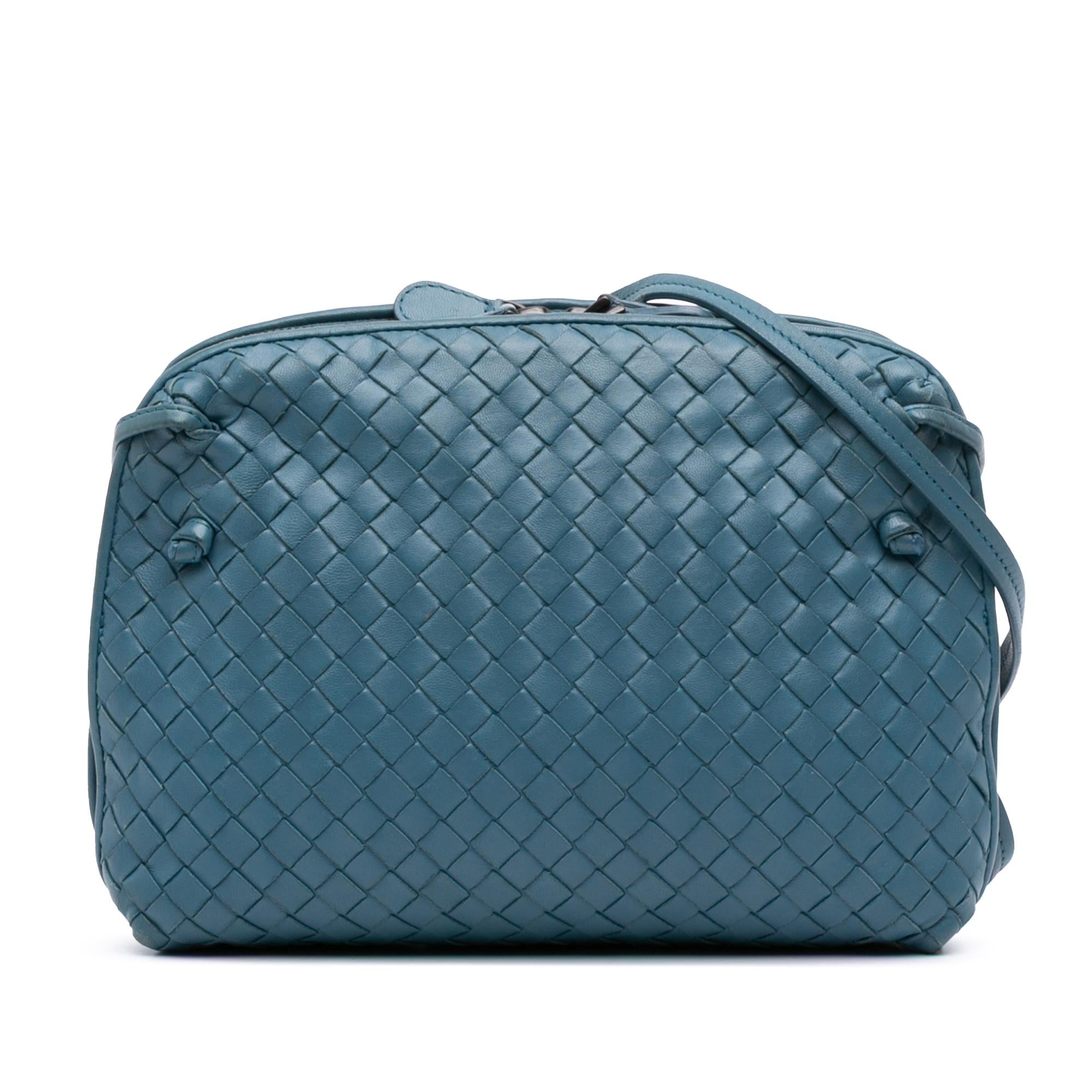 Bottega Veneta Nappa Intrecciato Nodini Double Zip Crossbody