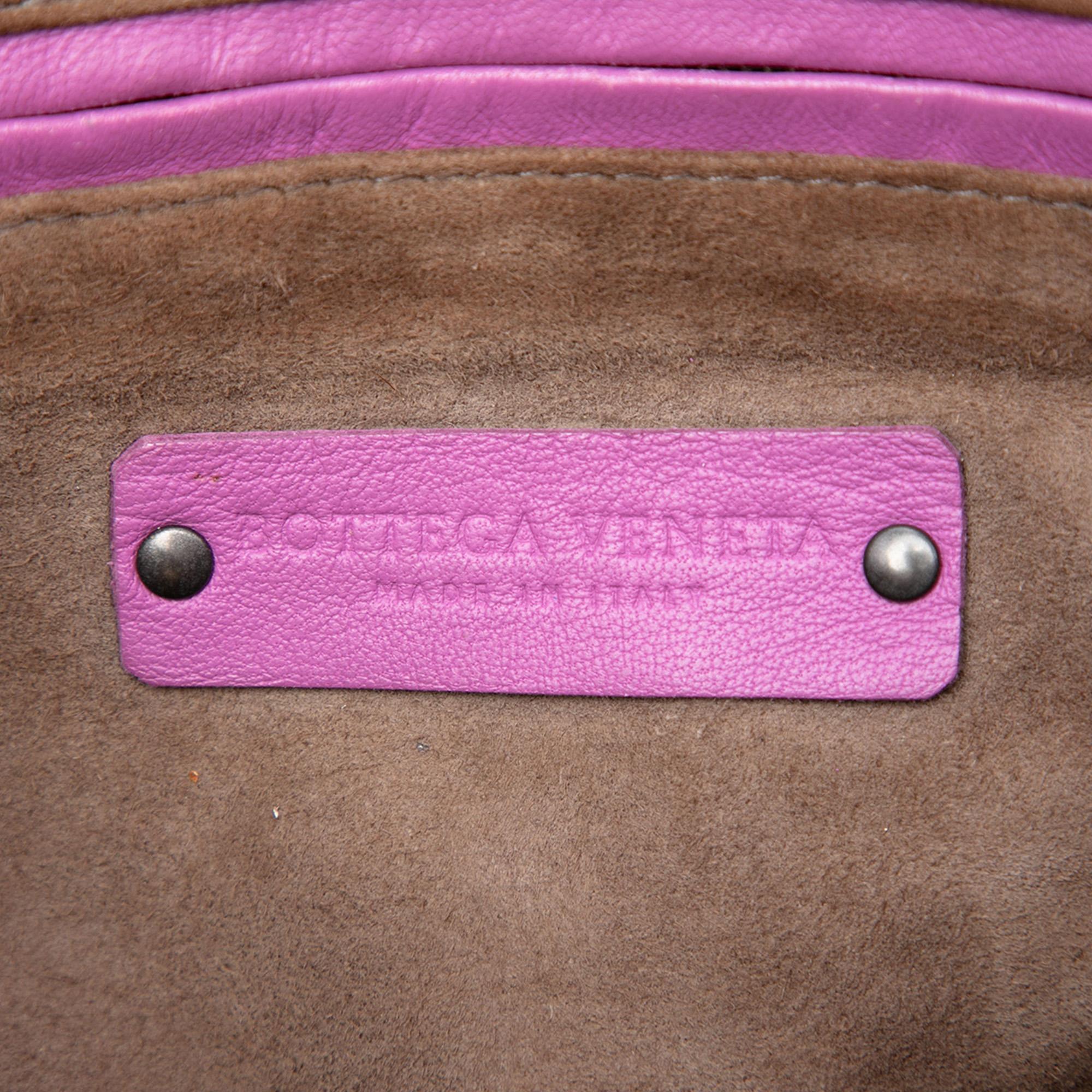 Bottega Veneta Nappa Intrecciato Nodini Double Zip Crossbody