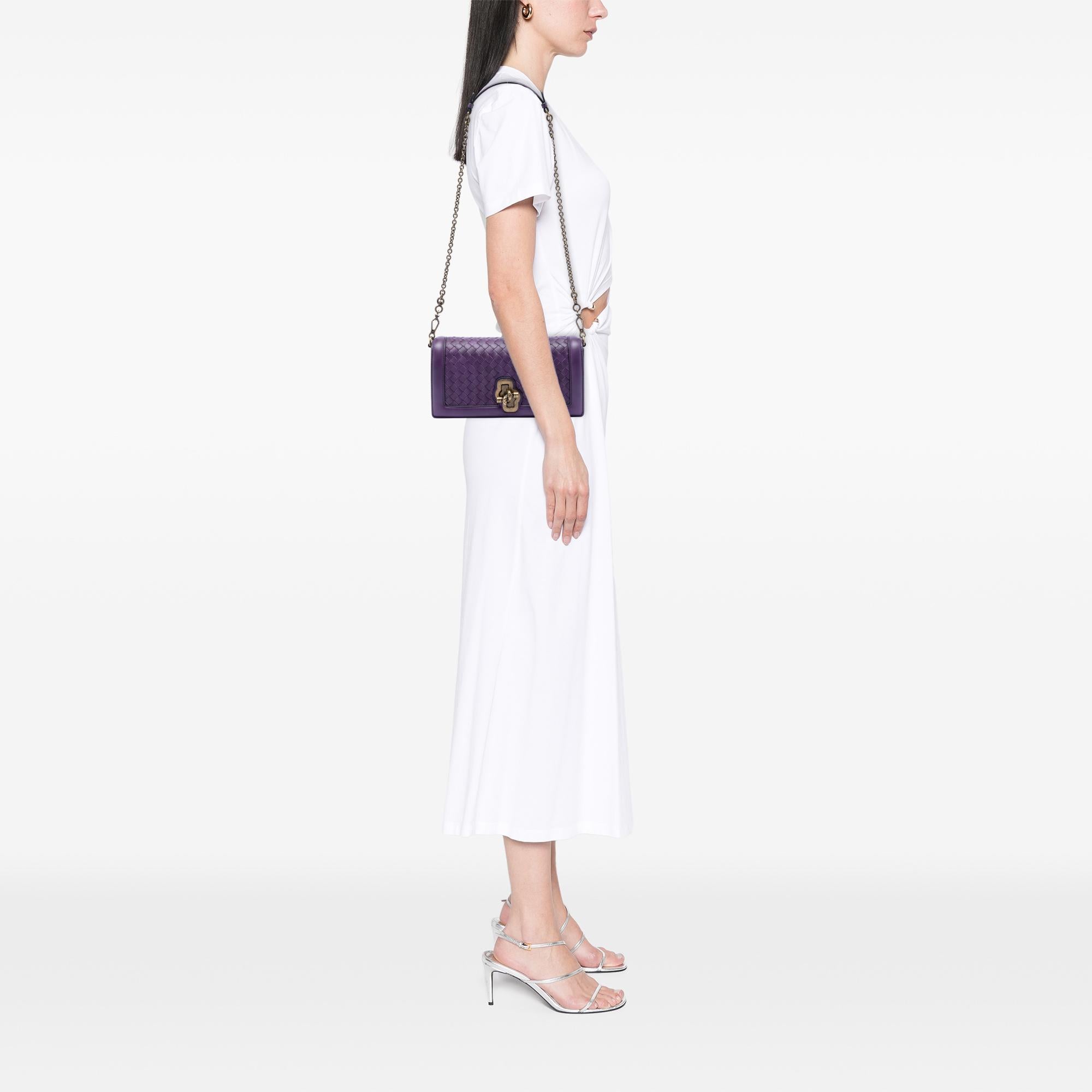 Bottega Veneta Nappa Intrecciato Olimpia Knot Crossbody