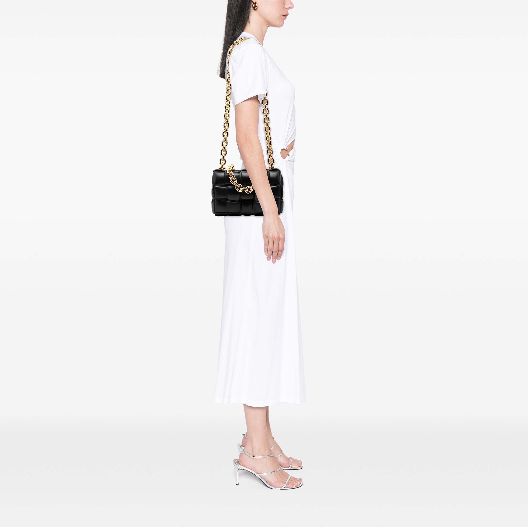 Bottega Veneta Nappa Intrecciato Padded Chain Cassette Satchel