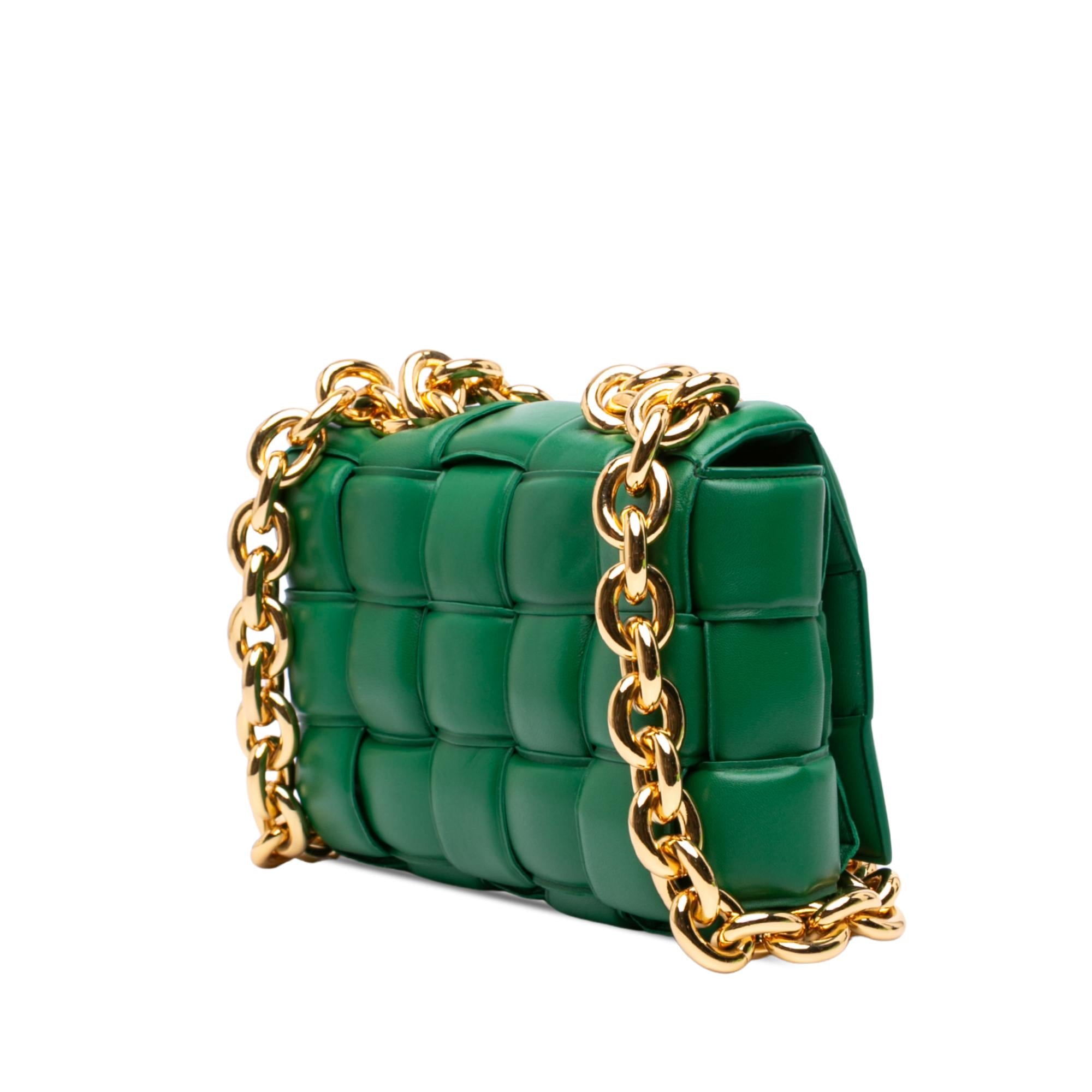 Bottega Veneta Nappa Intrecciato Padded Chain Cassette Satchel