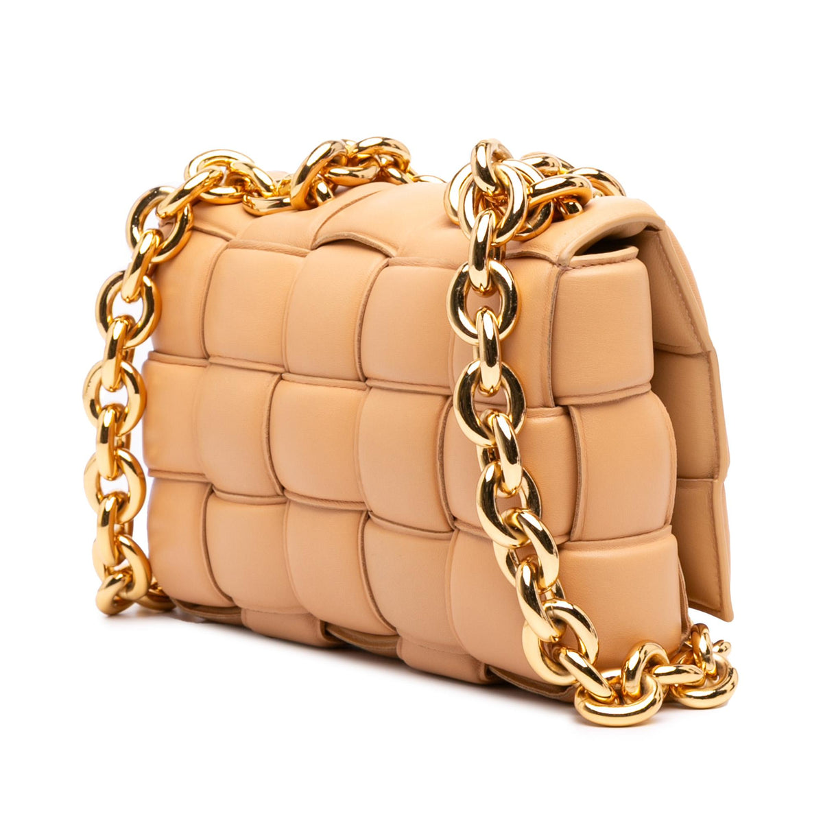 Bottega Veneta Nappa Intrecciato Padded Chain Cassette Satchel
