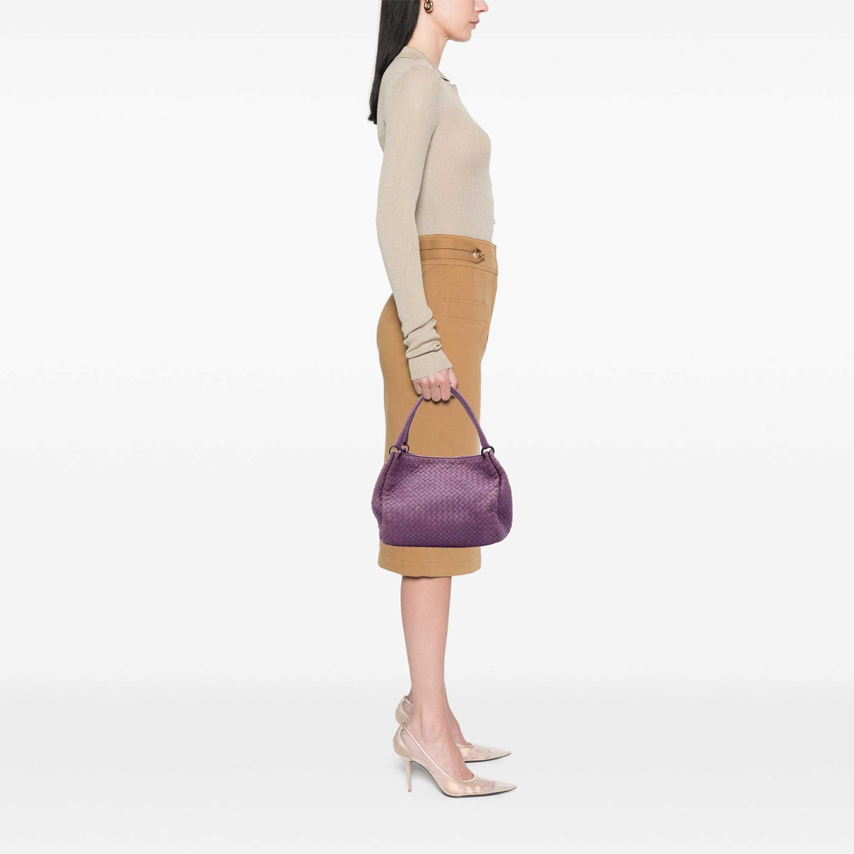 Bottega Veneta Nappa Intrecciato Parachute Tote