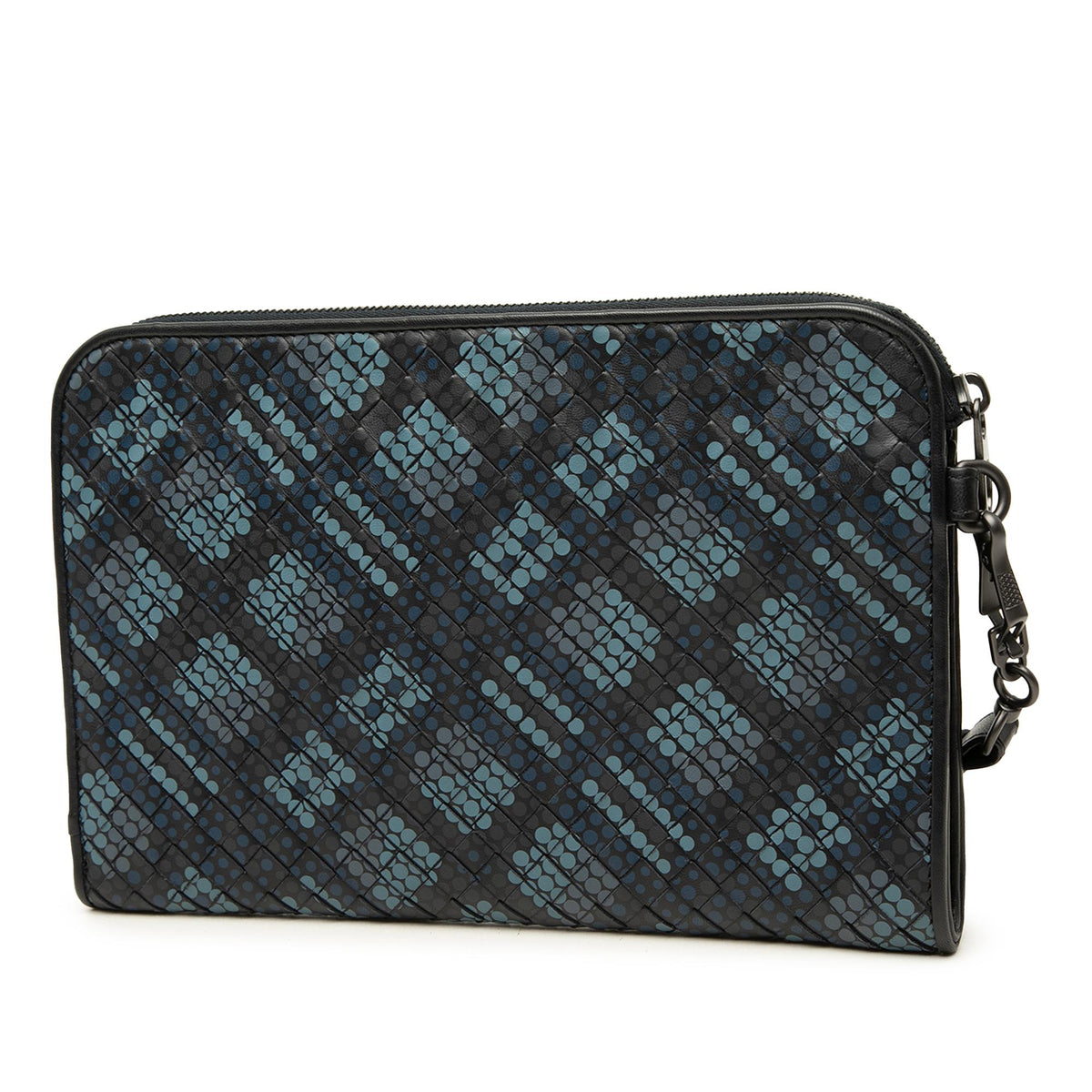 Bottega Veneta Nappa Intrecciato Polka Dot Document Wristlet Clutch