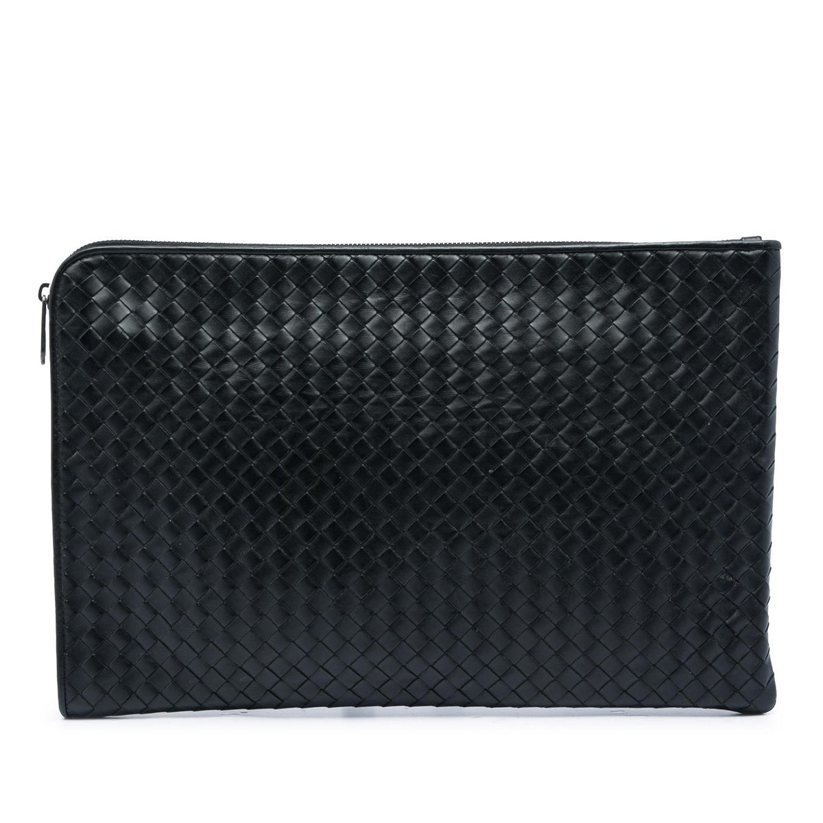 Bottega Veneta Nappa Intrecciato Portfolio Flap Clutch