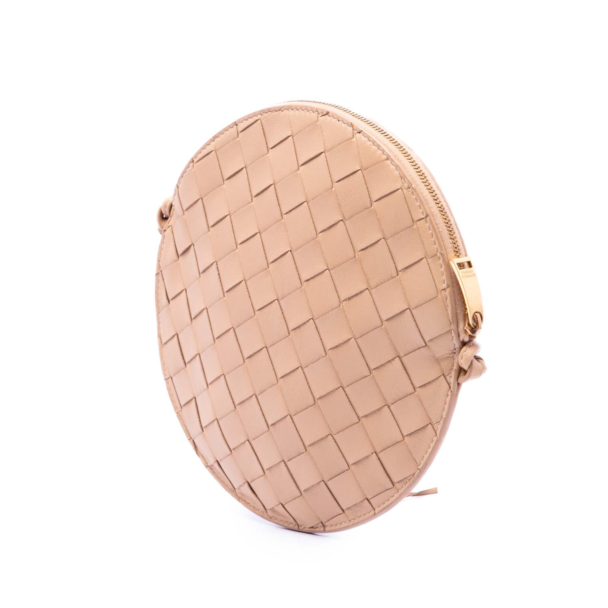 Bottega Veneta Nappa Intrecciato Round Crossbody