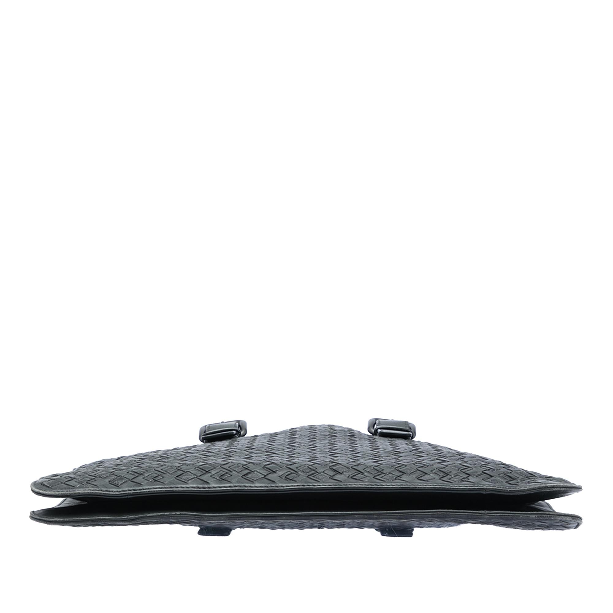 Bottega Veneta Nappa Intrecciato Stitched Briefcase