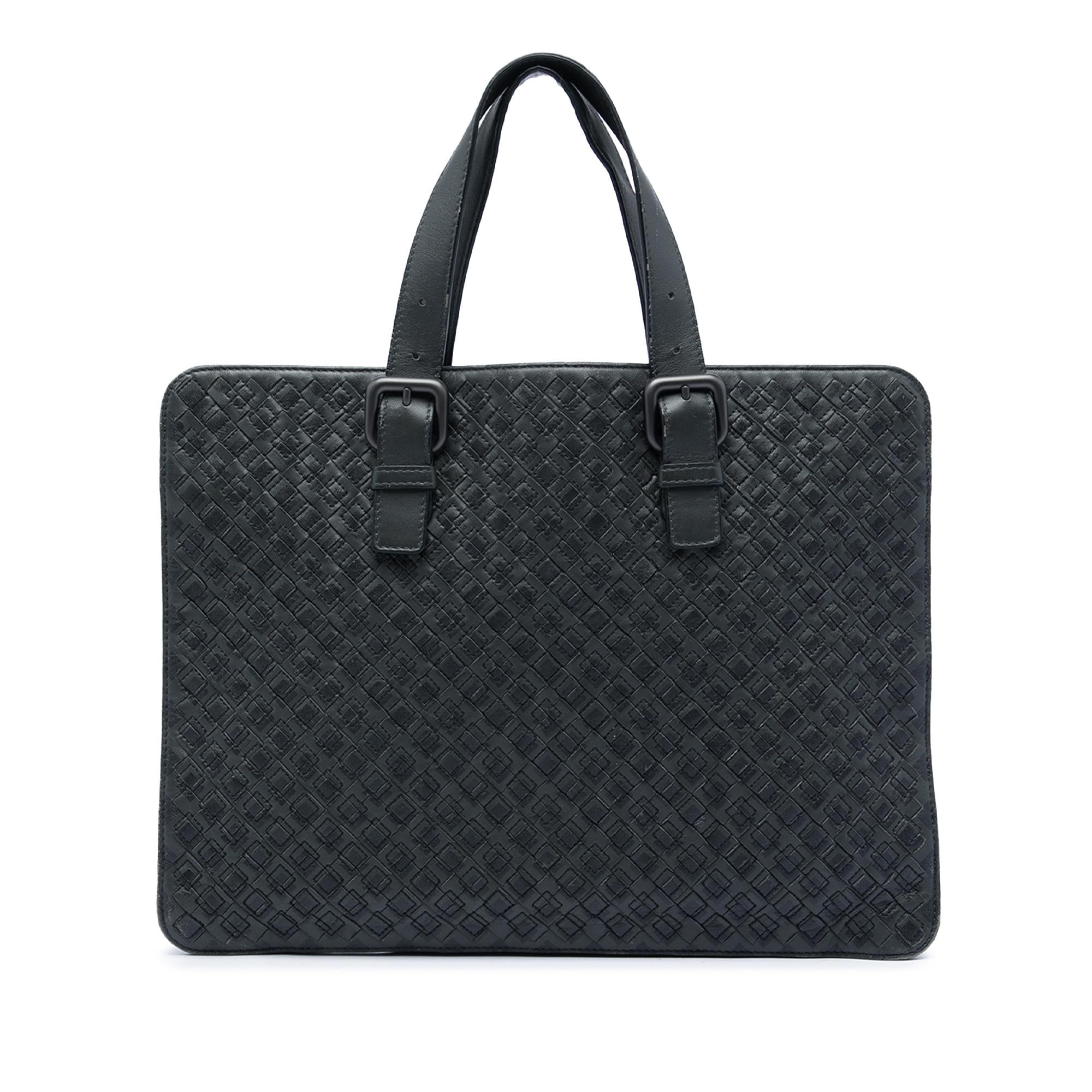 Bottega Veneta Nappa Intrecciato Stitched Briefcase