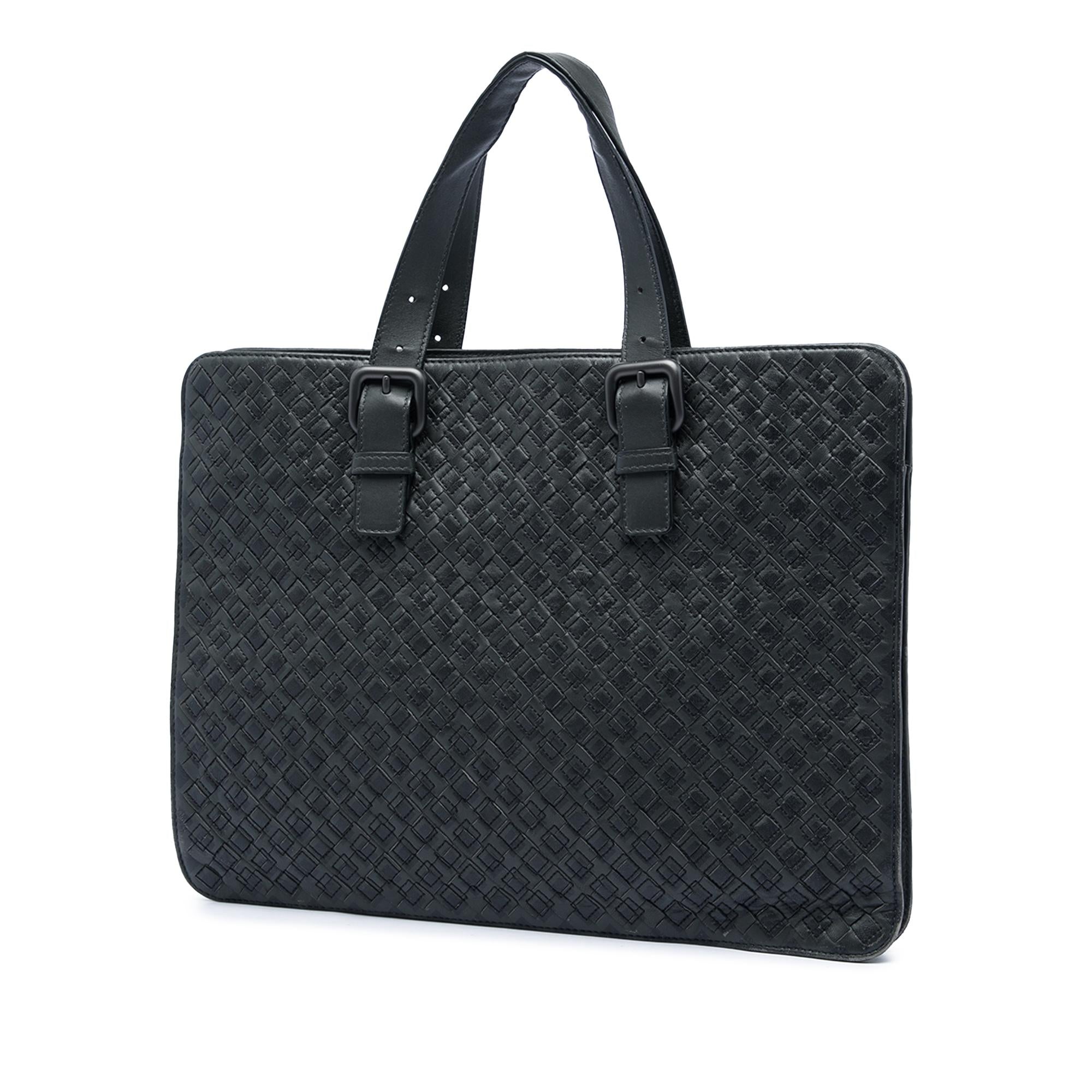 Bottega Veneta Nappa Intrecciato Stitched Briefcase