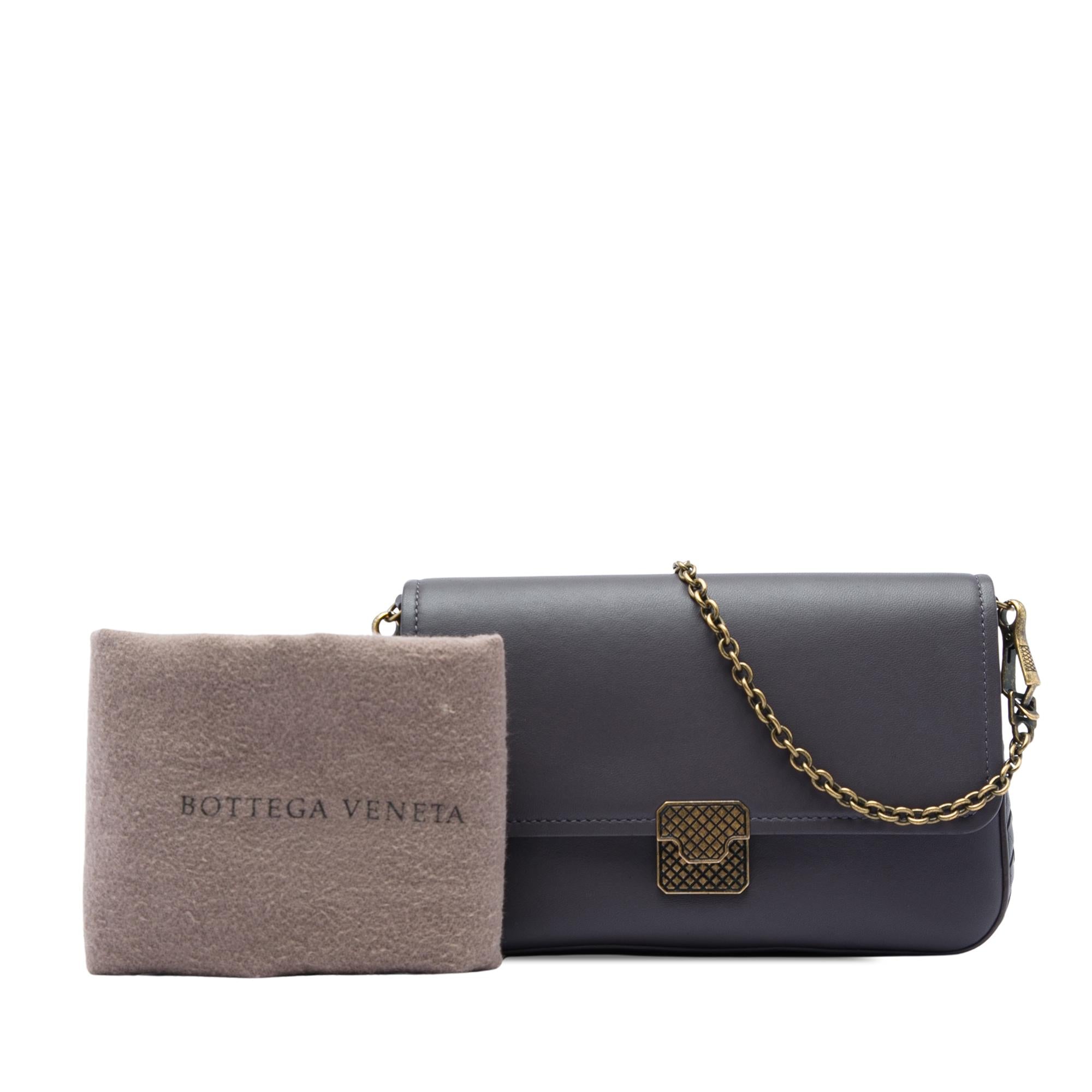 Bottega Veneta Nappa Intrecciato Trimmed Wallet On Chain