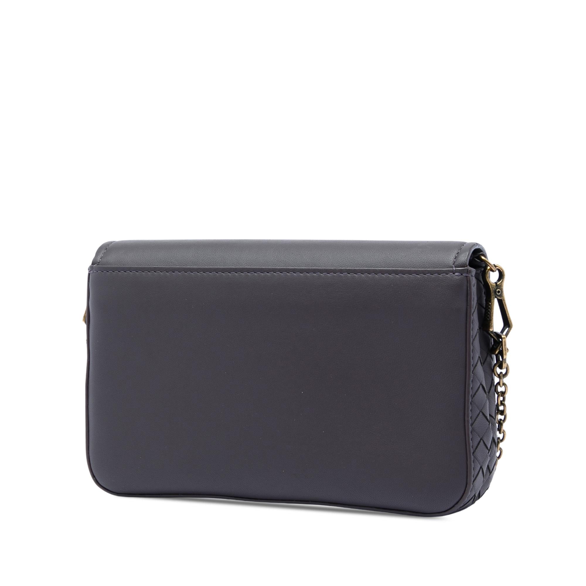 Bottega Veneta Nappa Intrecciato Trimmed Wallet On Chain