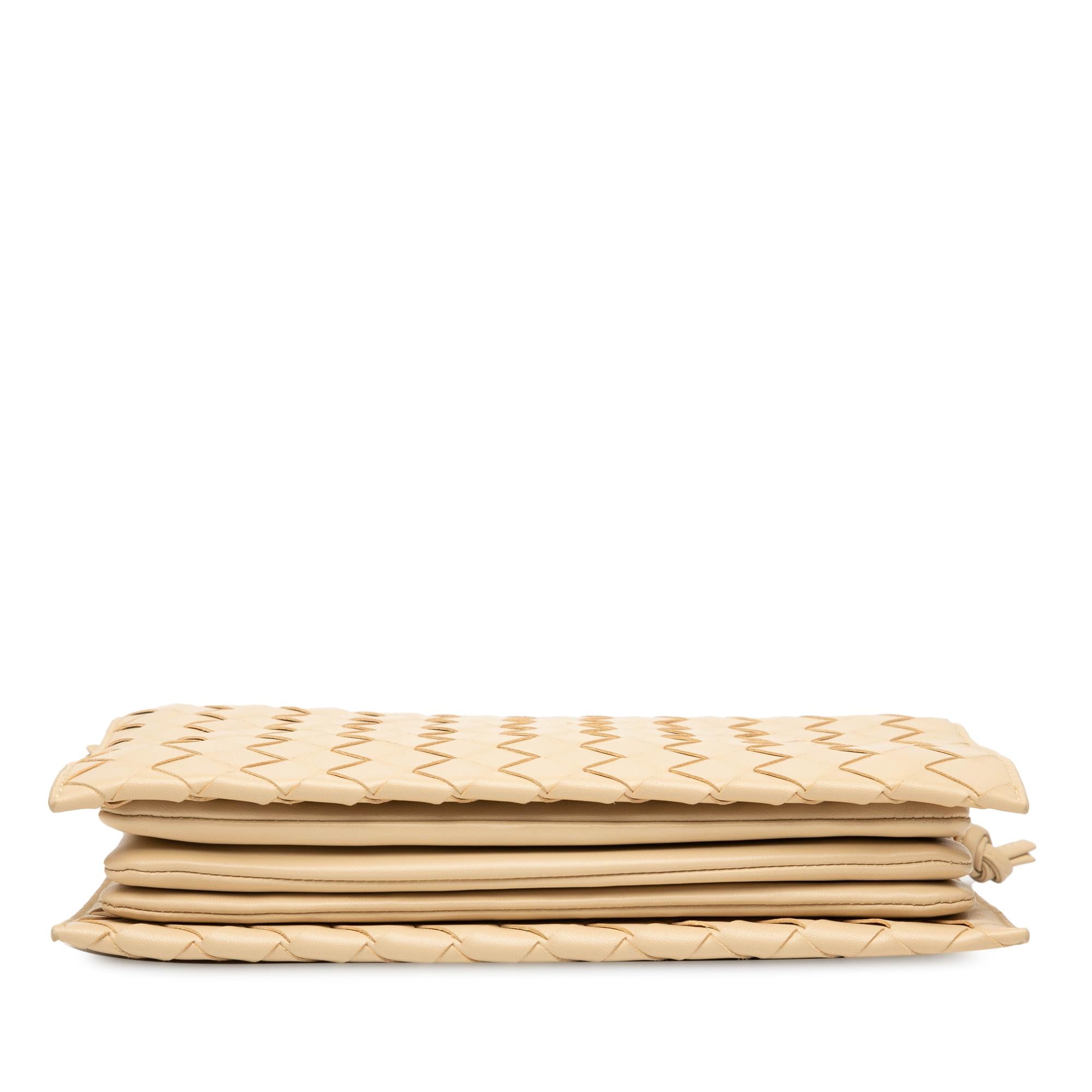Bottega Veneta Nappa Intrecciato Trio Pouch On Strap