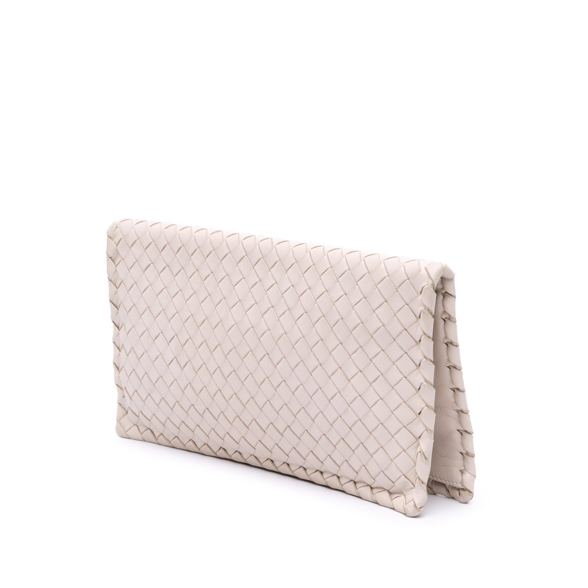 Bottega Veneta Nappa Intrecciato Turn Lock Clutch