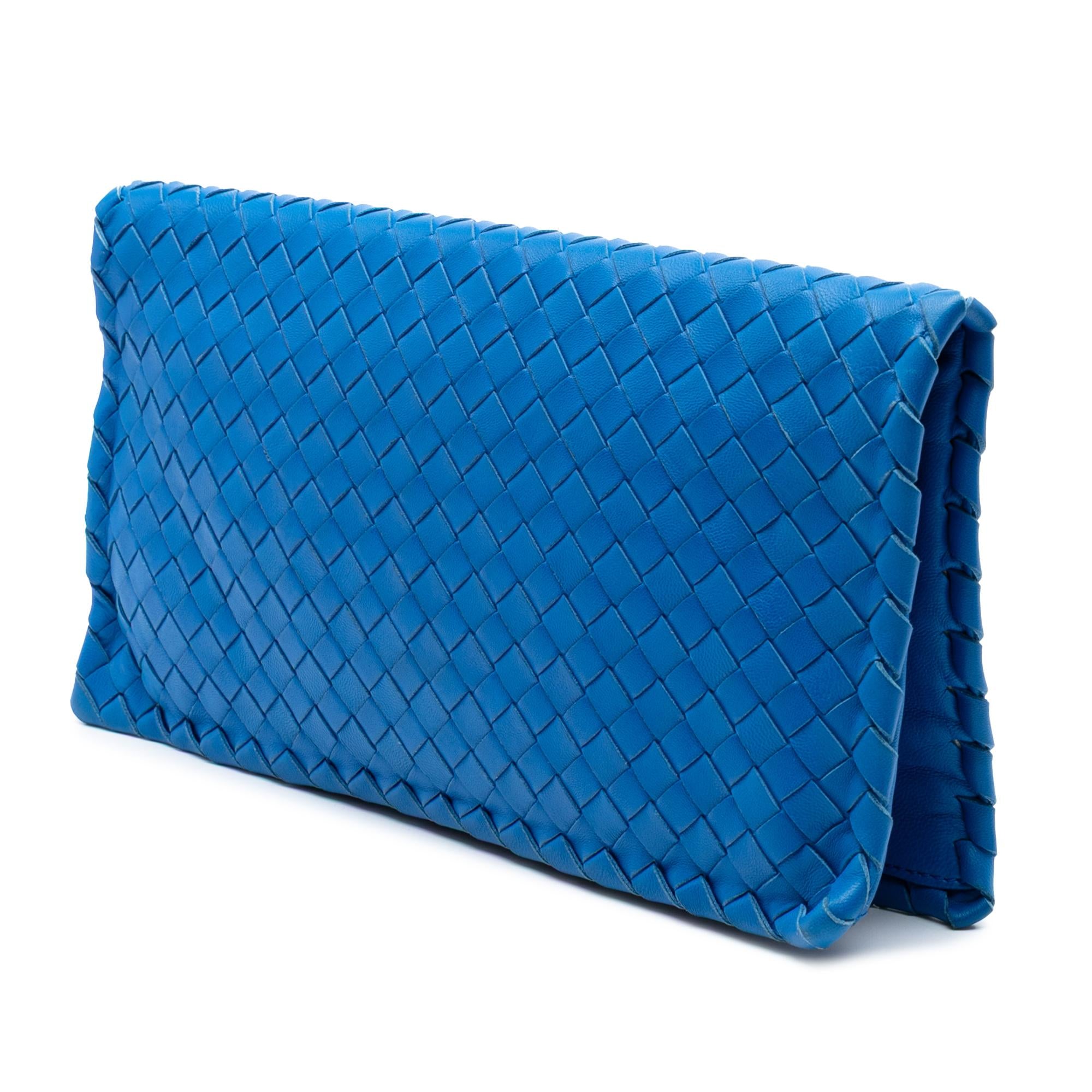 Bottega Veneta Nappa Intrecciato Turn Lock Clutch