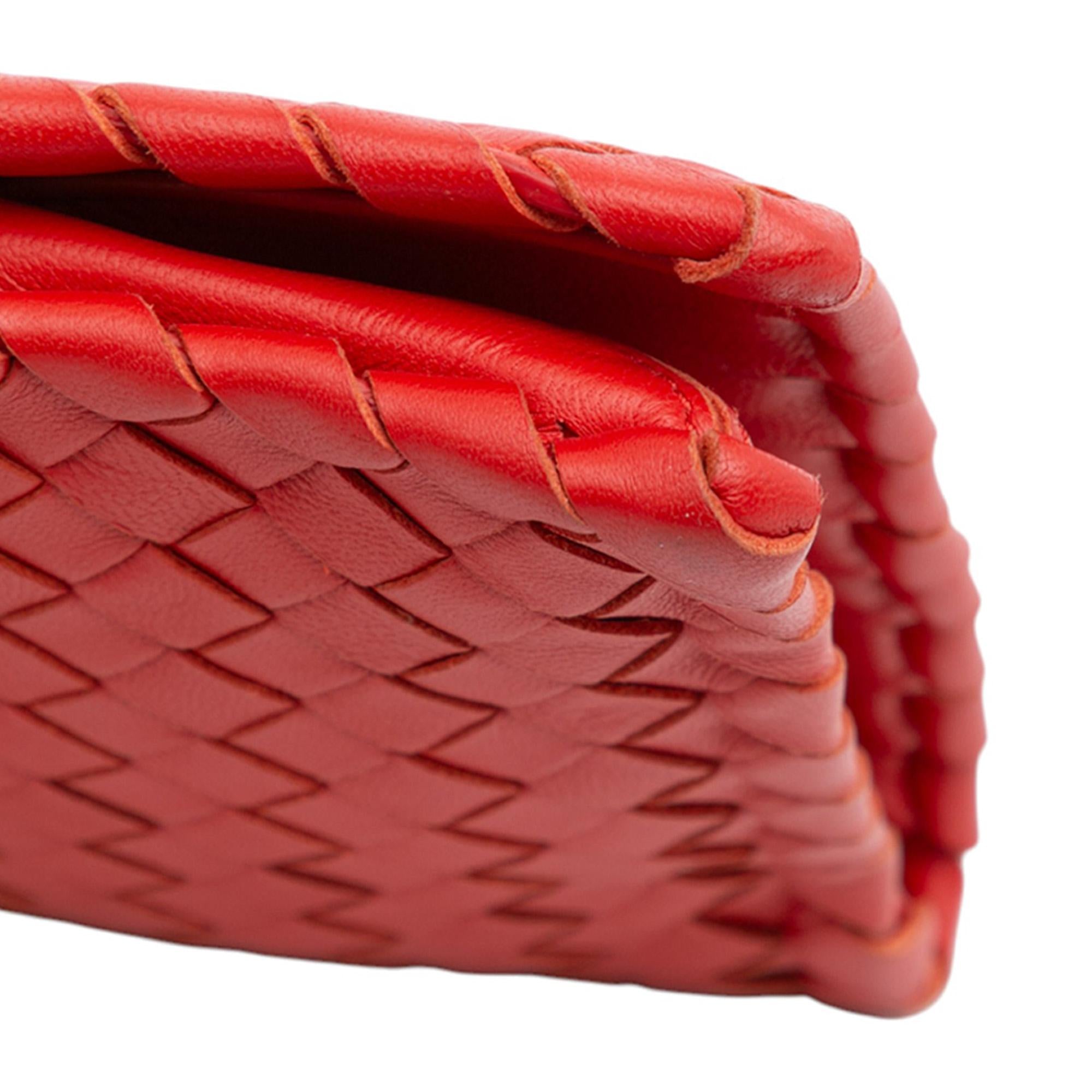 Bottega Veneta Nappa Intrecciato Turn Lock Clutch
