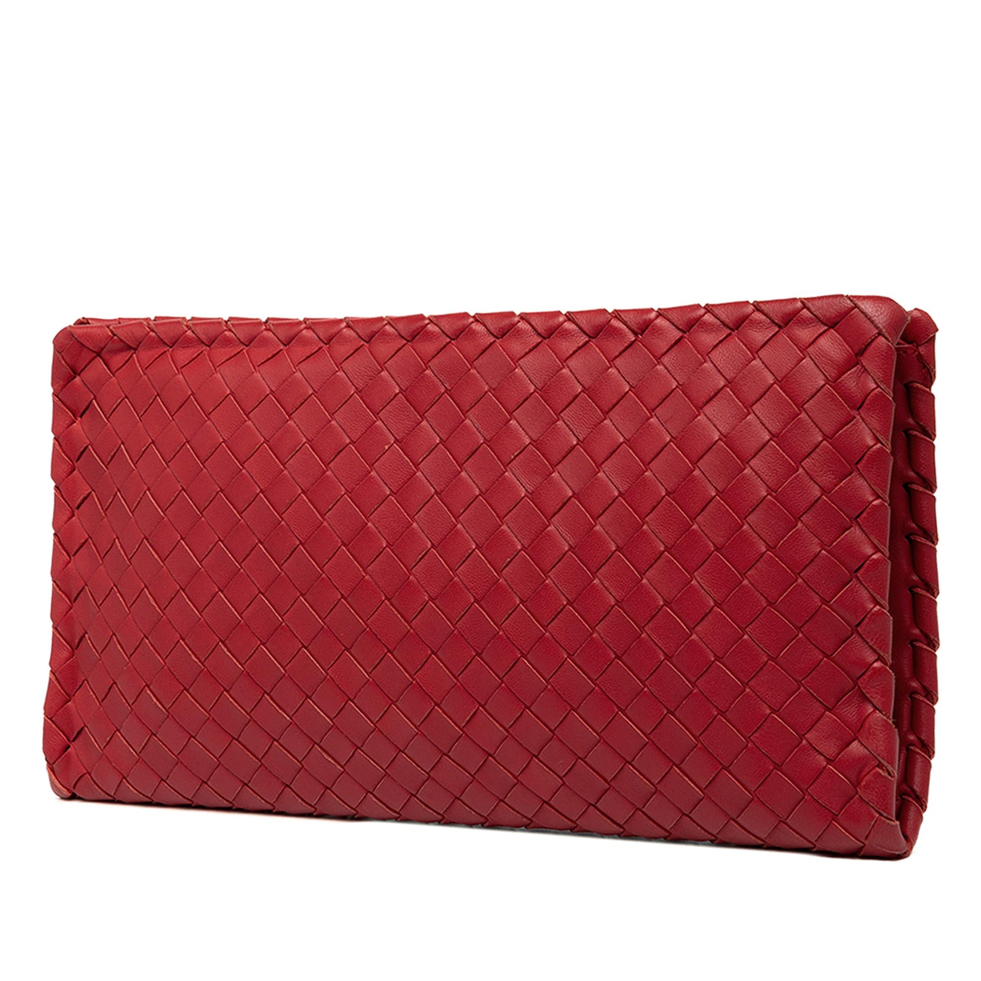 Bottega Veneta Nappa Intrecciato Turn Lock Clutch