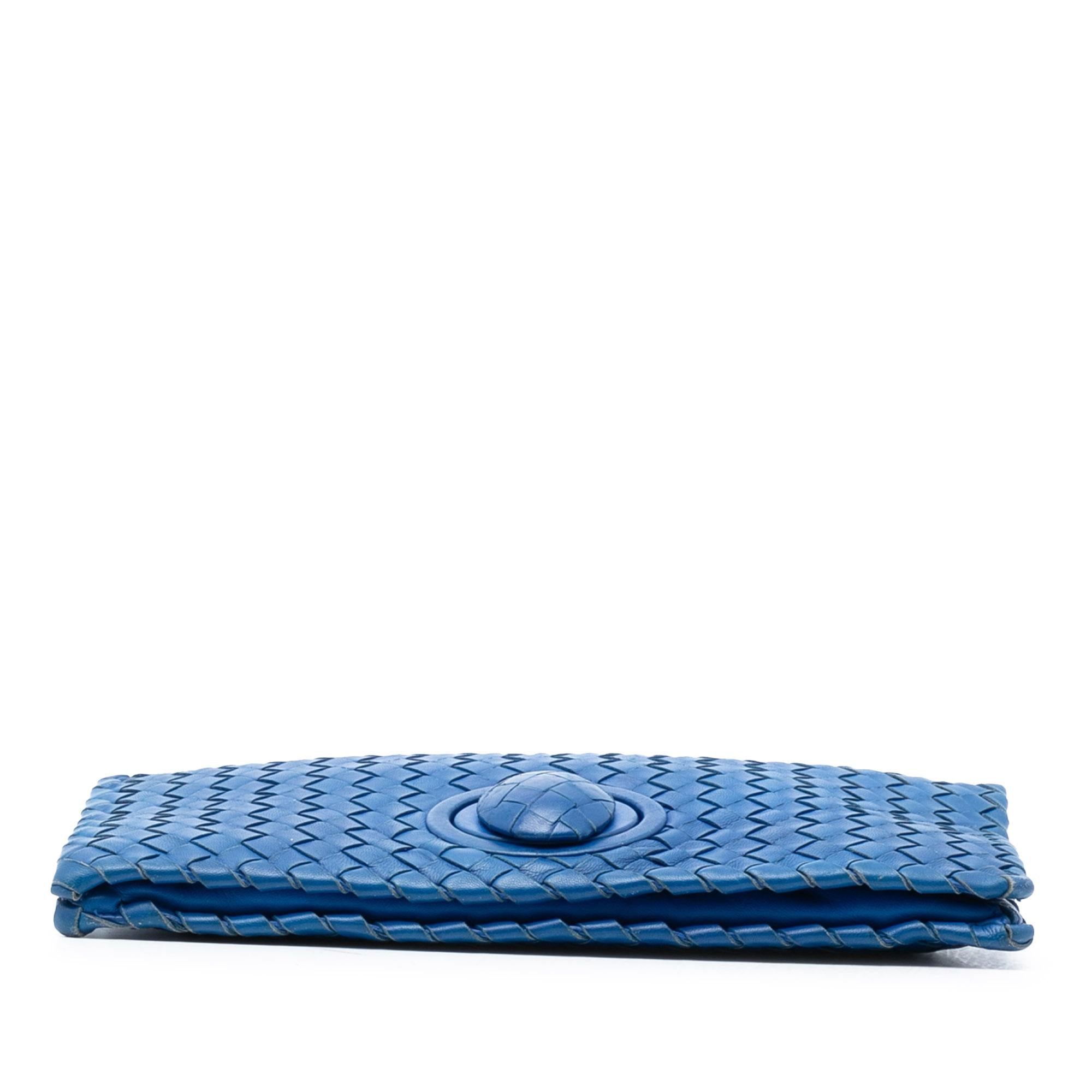 Bottega Veneta Nappa Intrecciato Turn Lock Clutch