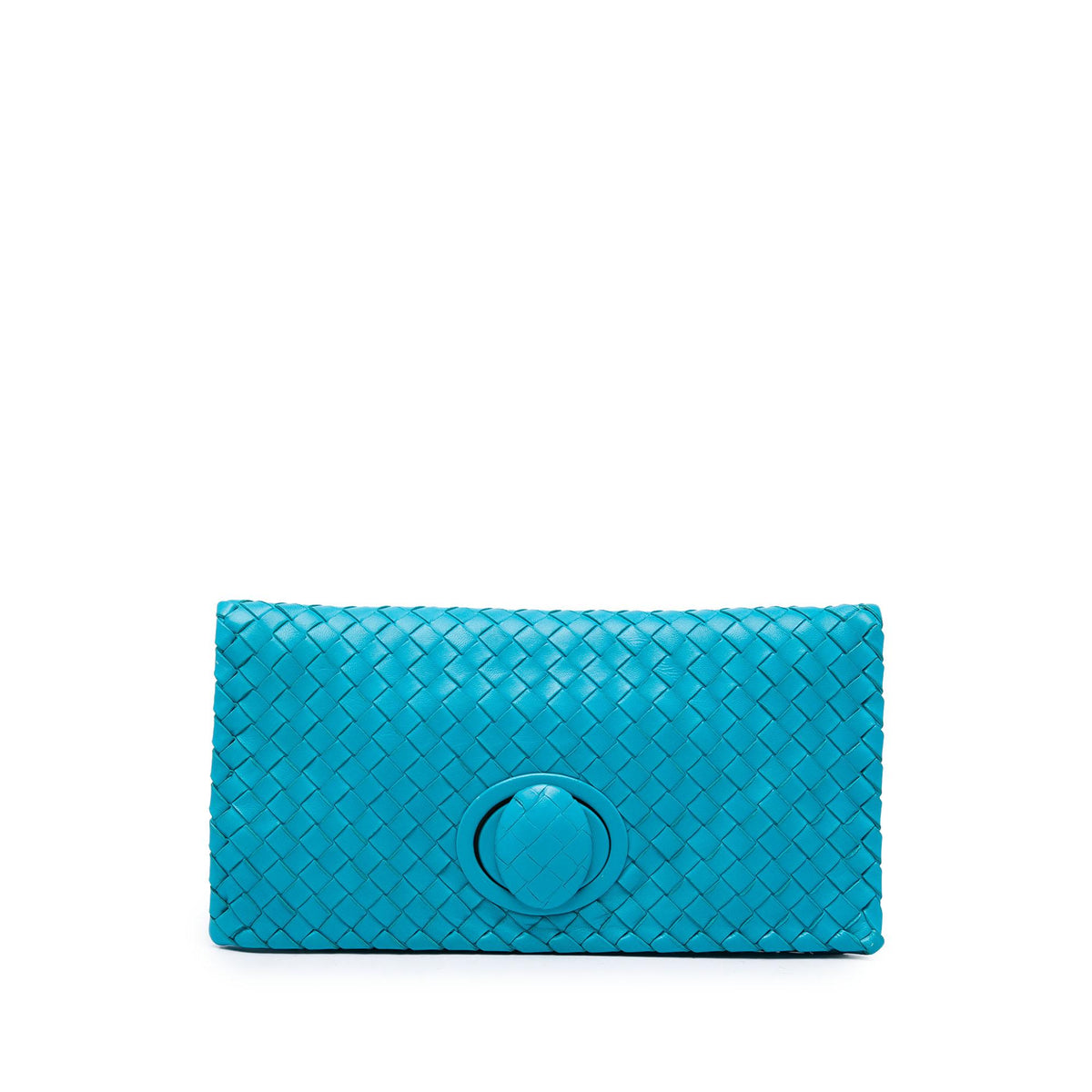 Bottega Veneta Nappa Intrecciato Turn Lock Clutch