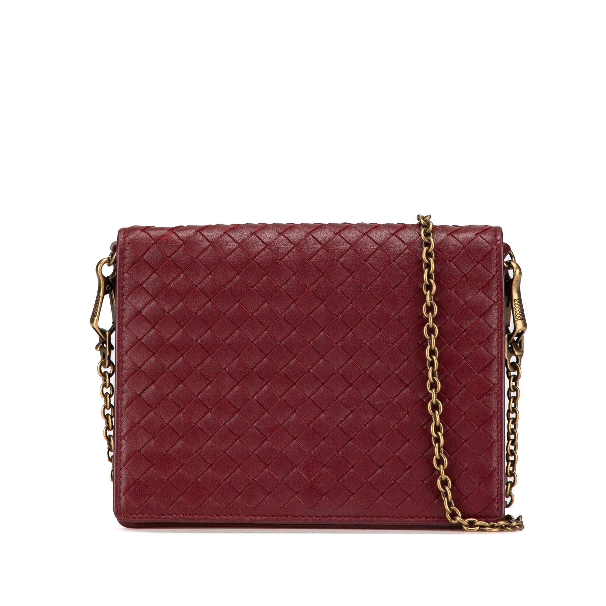 Bottega Veneta Nappa Intrecciato Wallet On Chain (SHG-tseuXQ)
