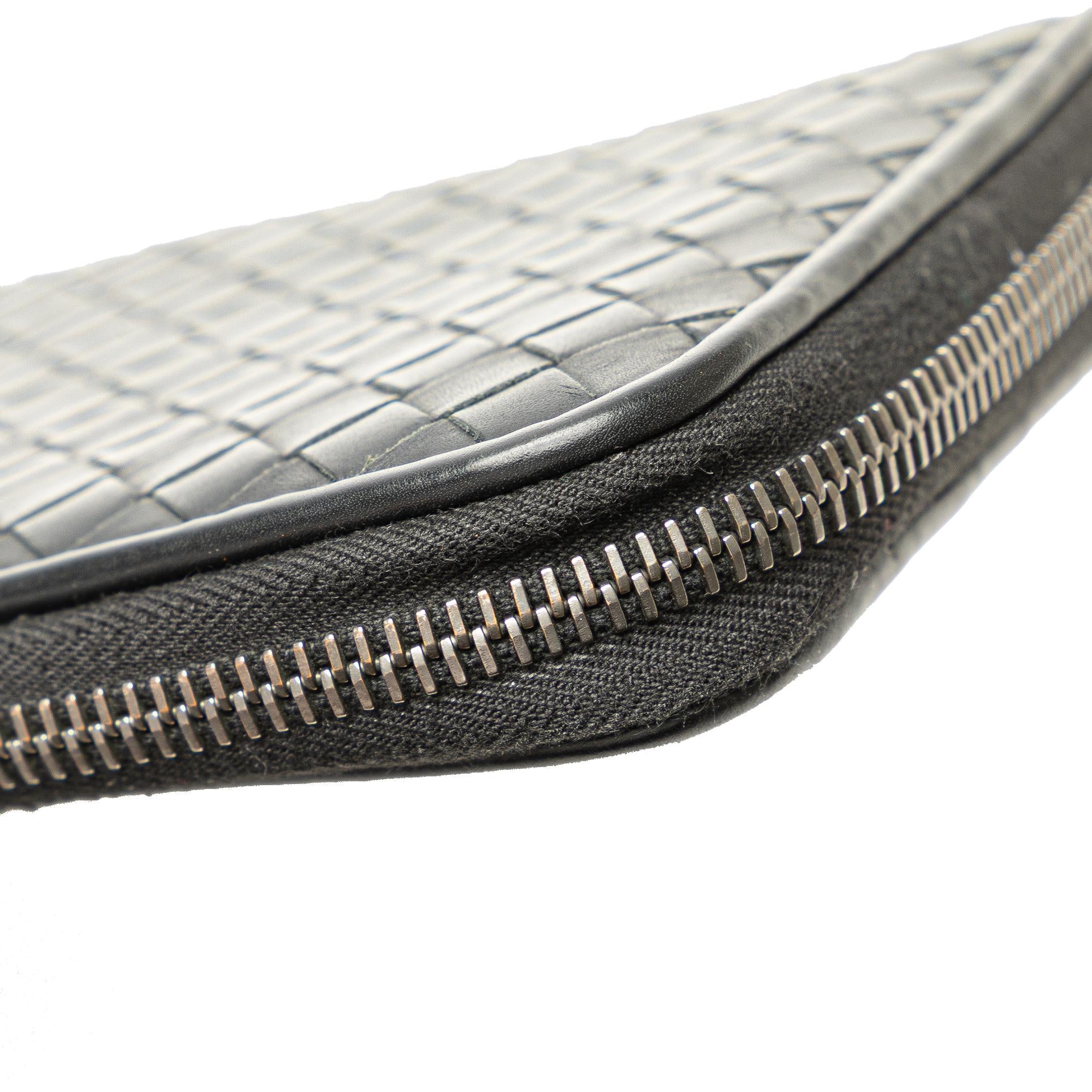 Bottega Veneta Nappa Intrecciato Zip Around Long Wallet