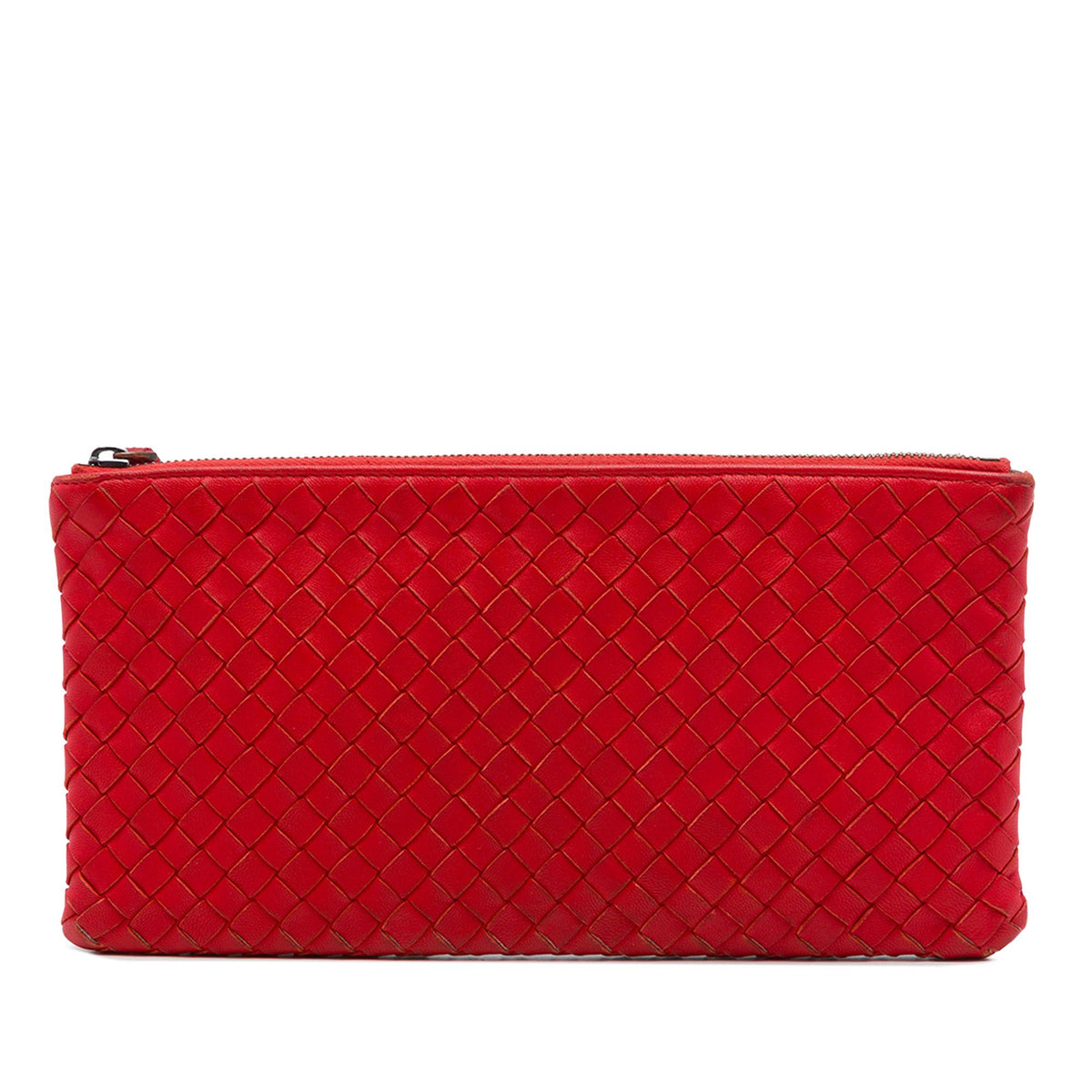 Bottega Veneta Nappa Intrecciato Zip Pouch