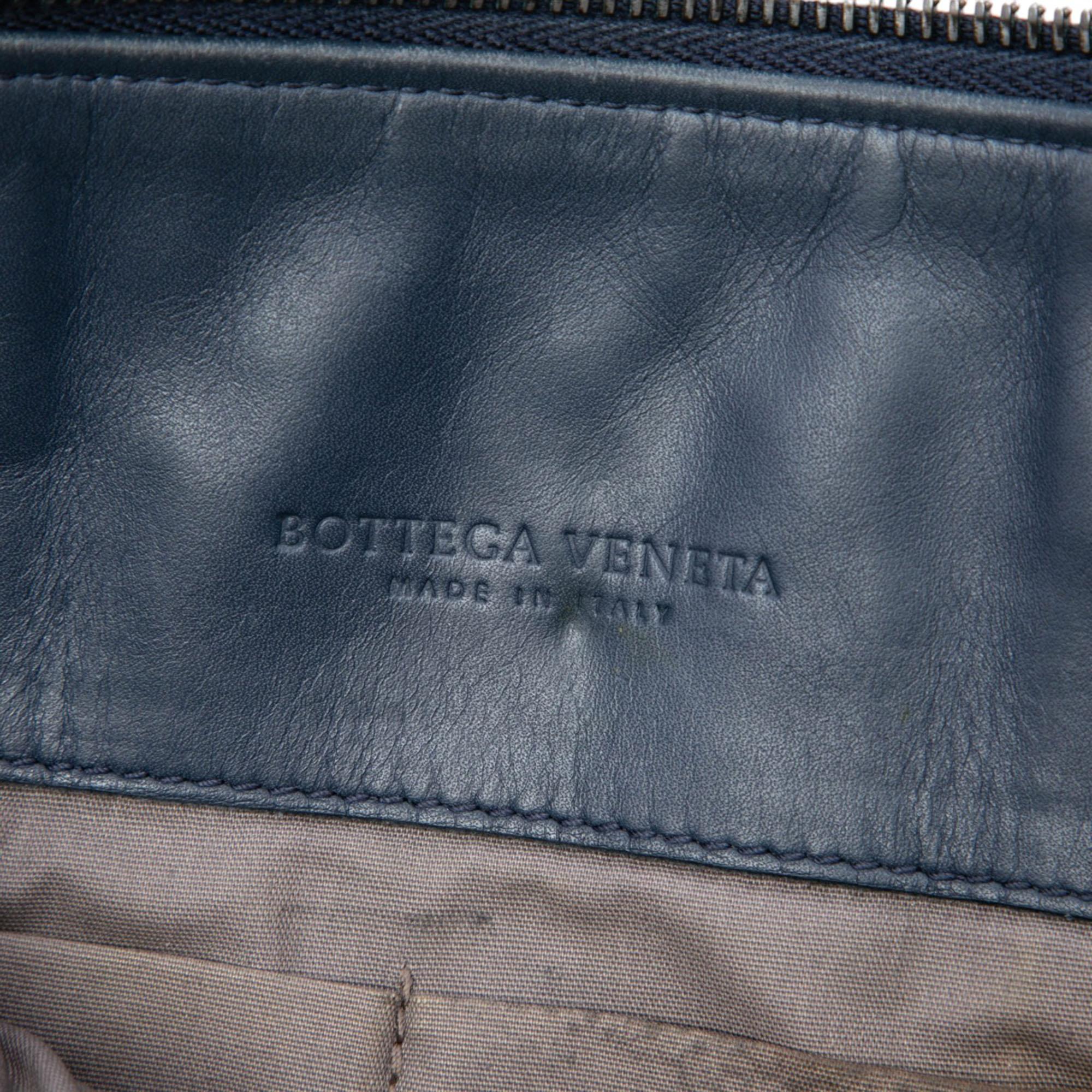 Bottega Veneta Nappa Intreccio Imperatore Zip Clutch