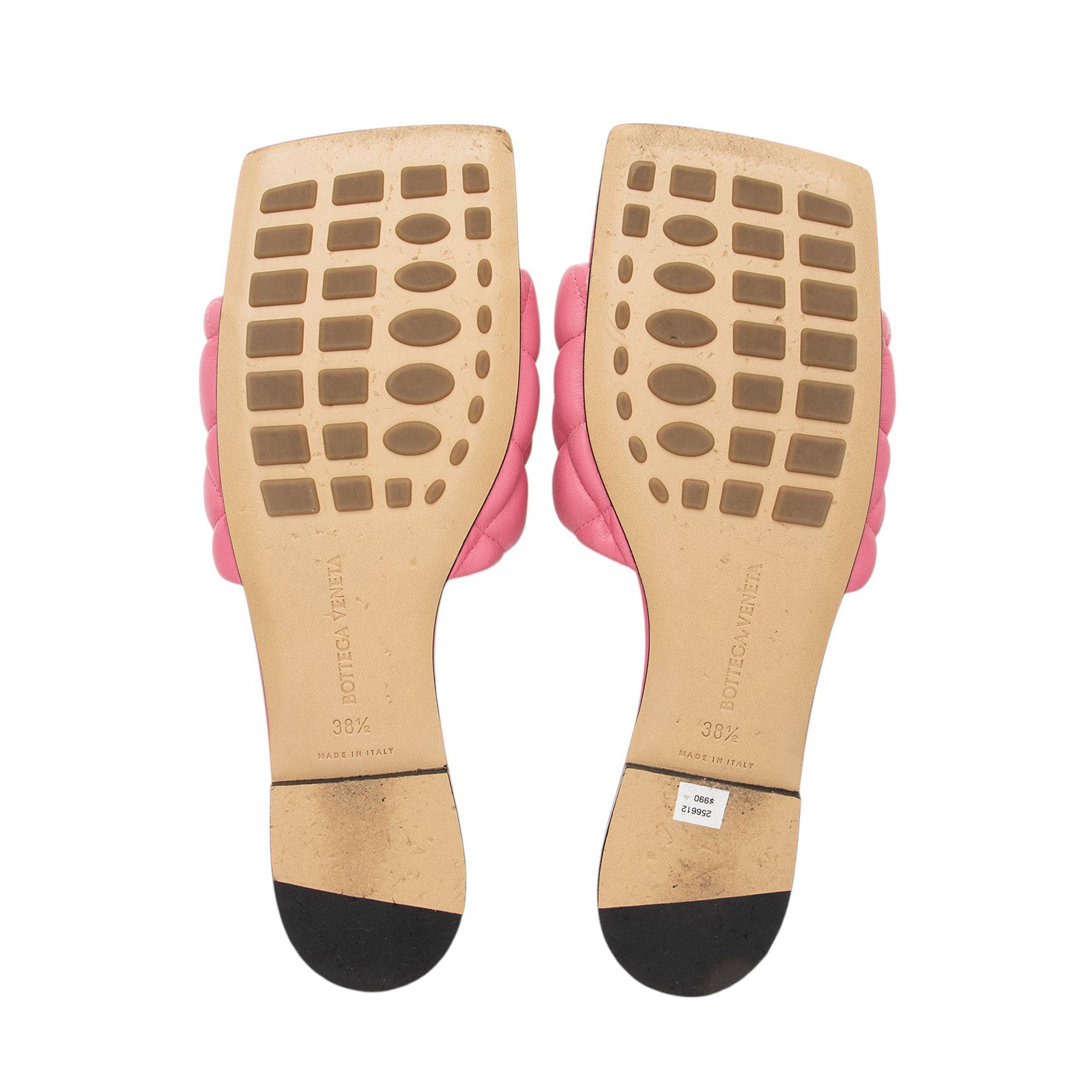 Bottega Veneta Quilted Nappa Padded Slide Sandals - Size 8.5 / 38.5