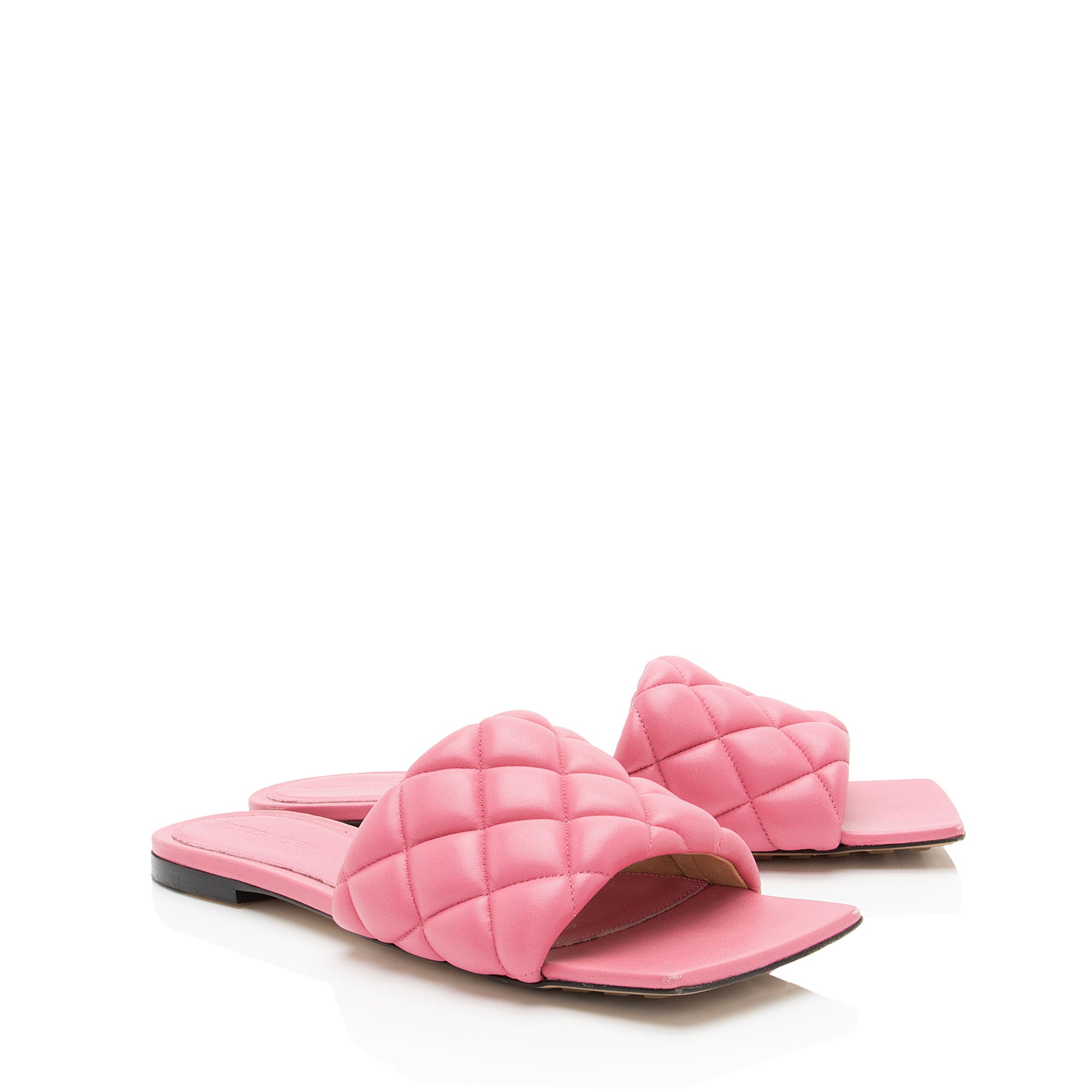 Bottega Veneta Quilted Nappa Padded Slide Sandals - Size 8.5 / 38.5