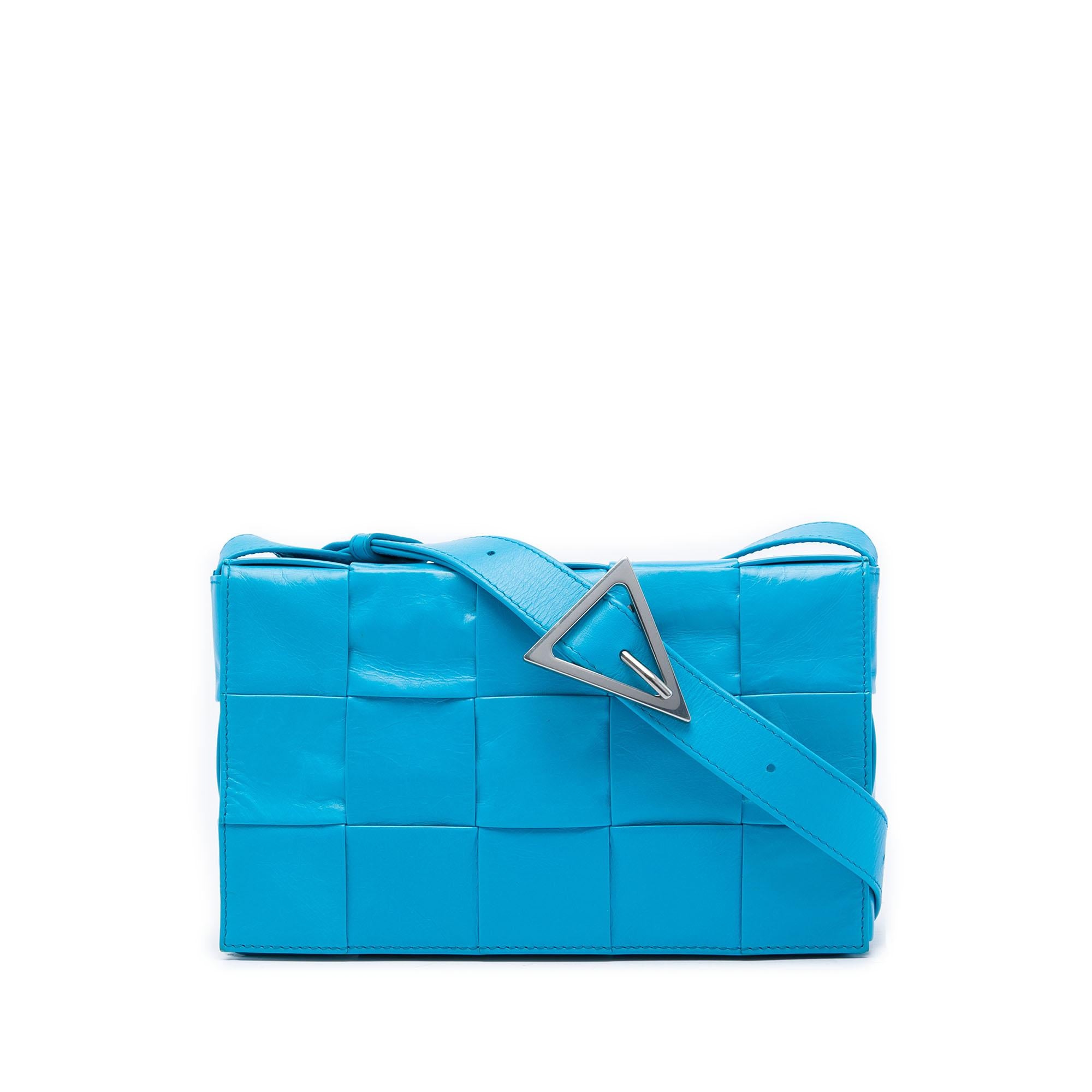 Bottega Veneta Paper Calfskin Intrecciato Cassette Crossbody