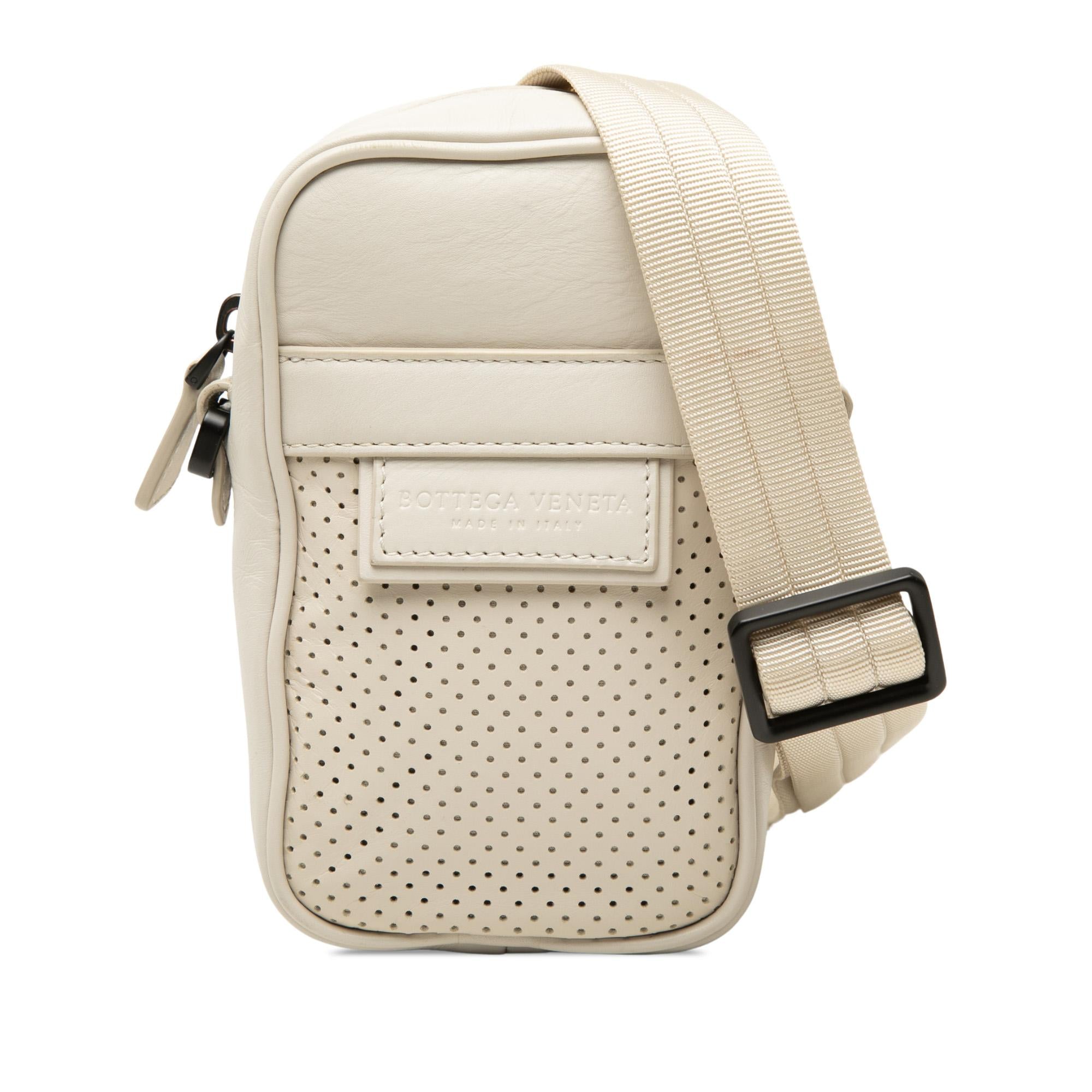Bottega Veneta Perforated Calfskin Leggero Crossbody