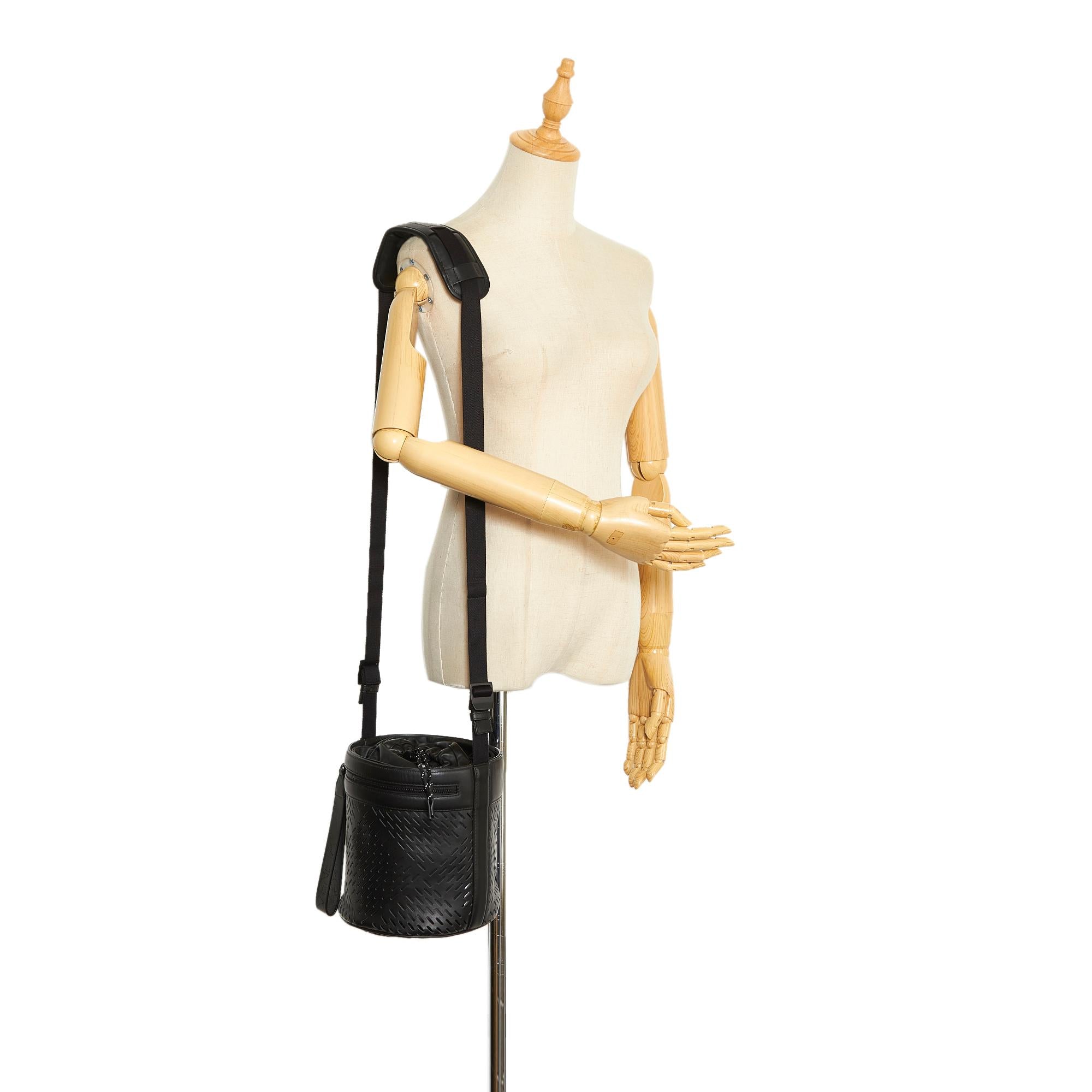 Bottega Veneta Perforated Leather Paper Bucket Bag