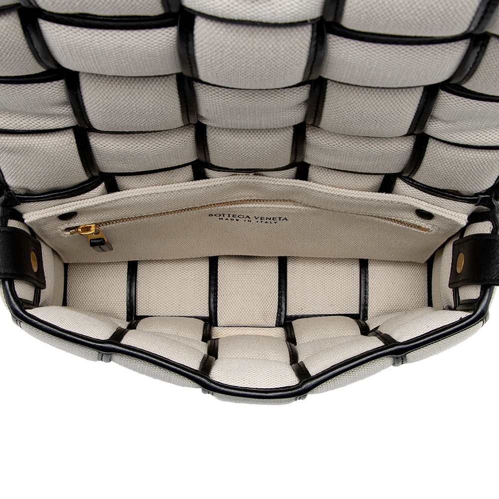 Bottega Veneta Puffed Canvas Cassette Crossbody