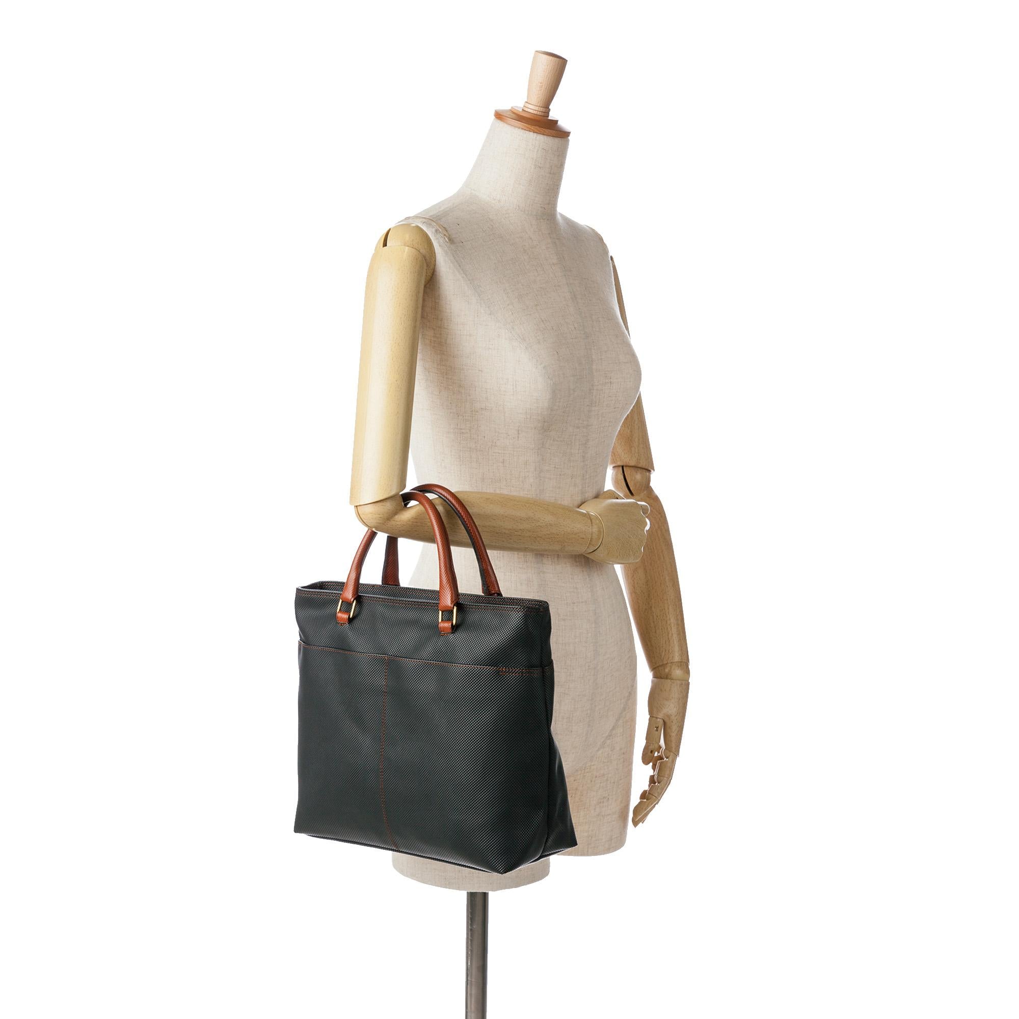 Bottega Veneta Rubberized Canvas Marco Polo Satchel (SHG-rVWCCM)