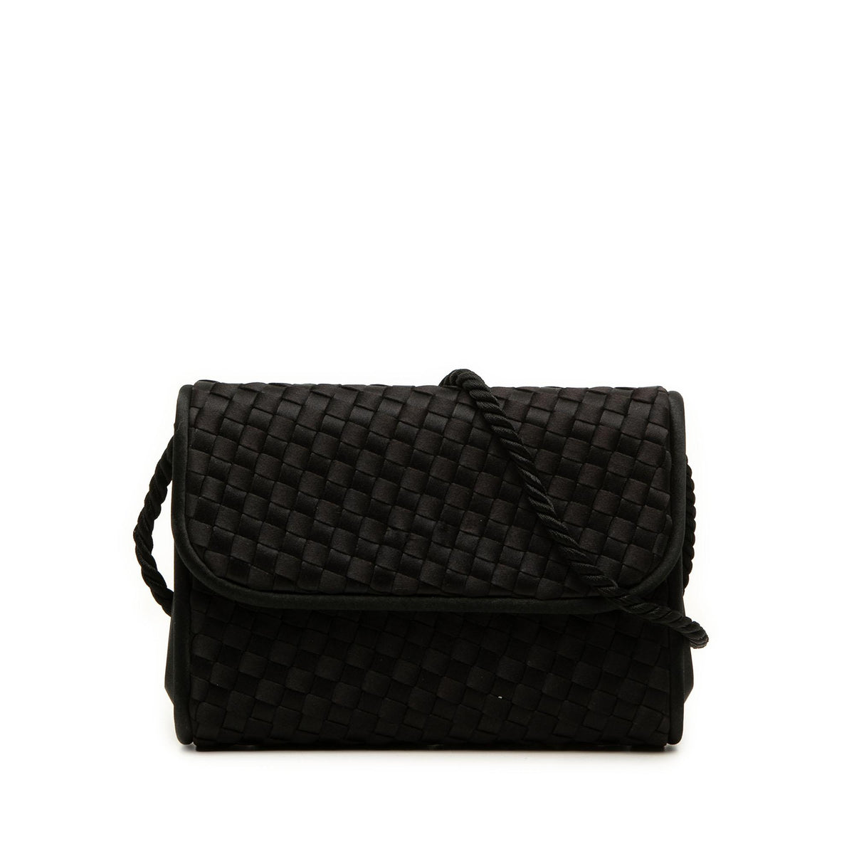 Bottega Veneta Satin Intrecciato Flap Crossbody