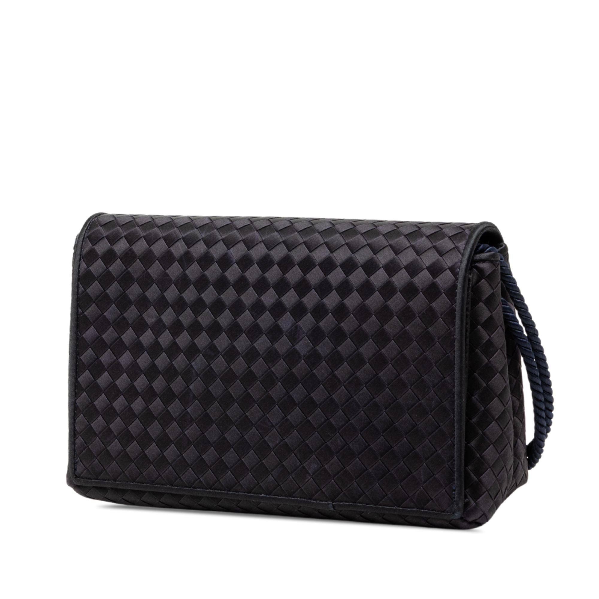 Bottega Veneta Satin Intrecciato Shoulder Bag