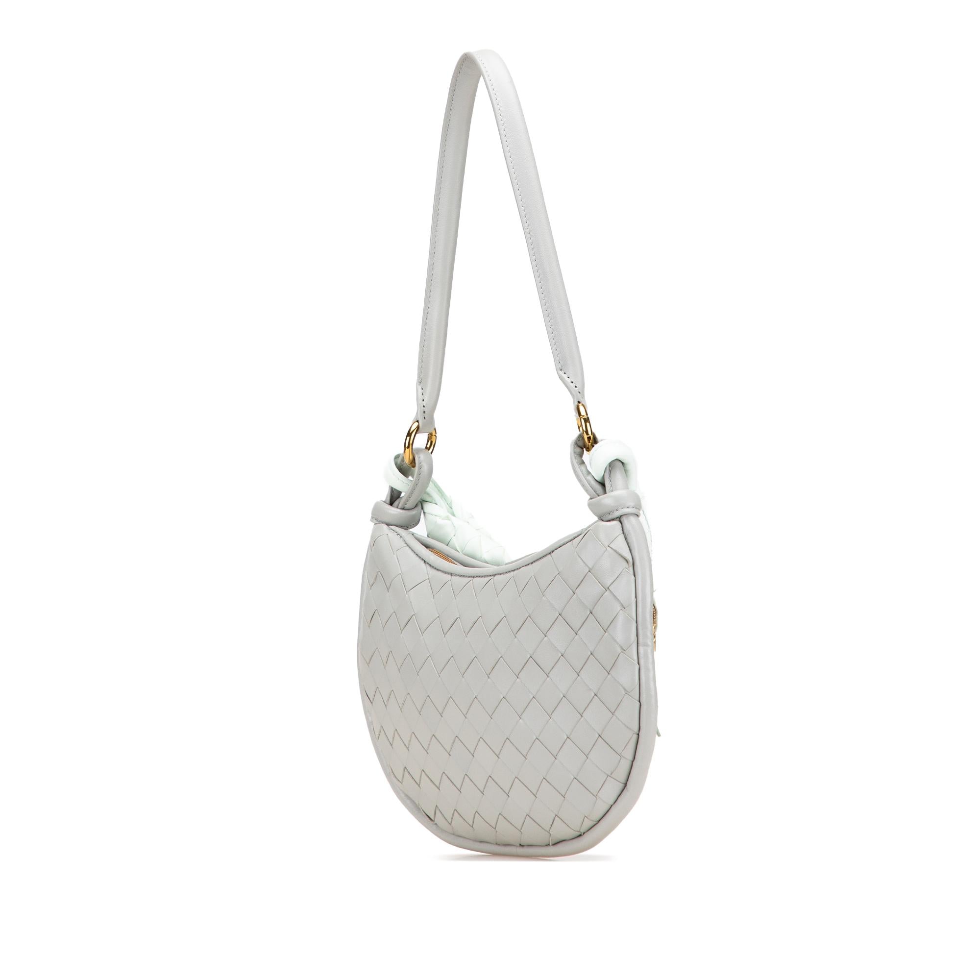 Bottega Veneta Small Bicolor Lambskin Intrecciato Gemelli Bag