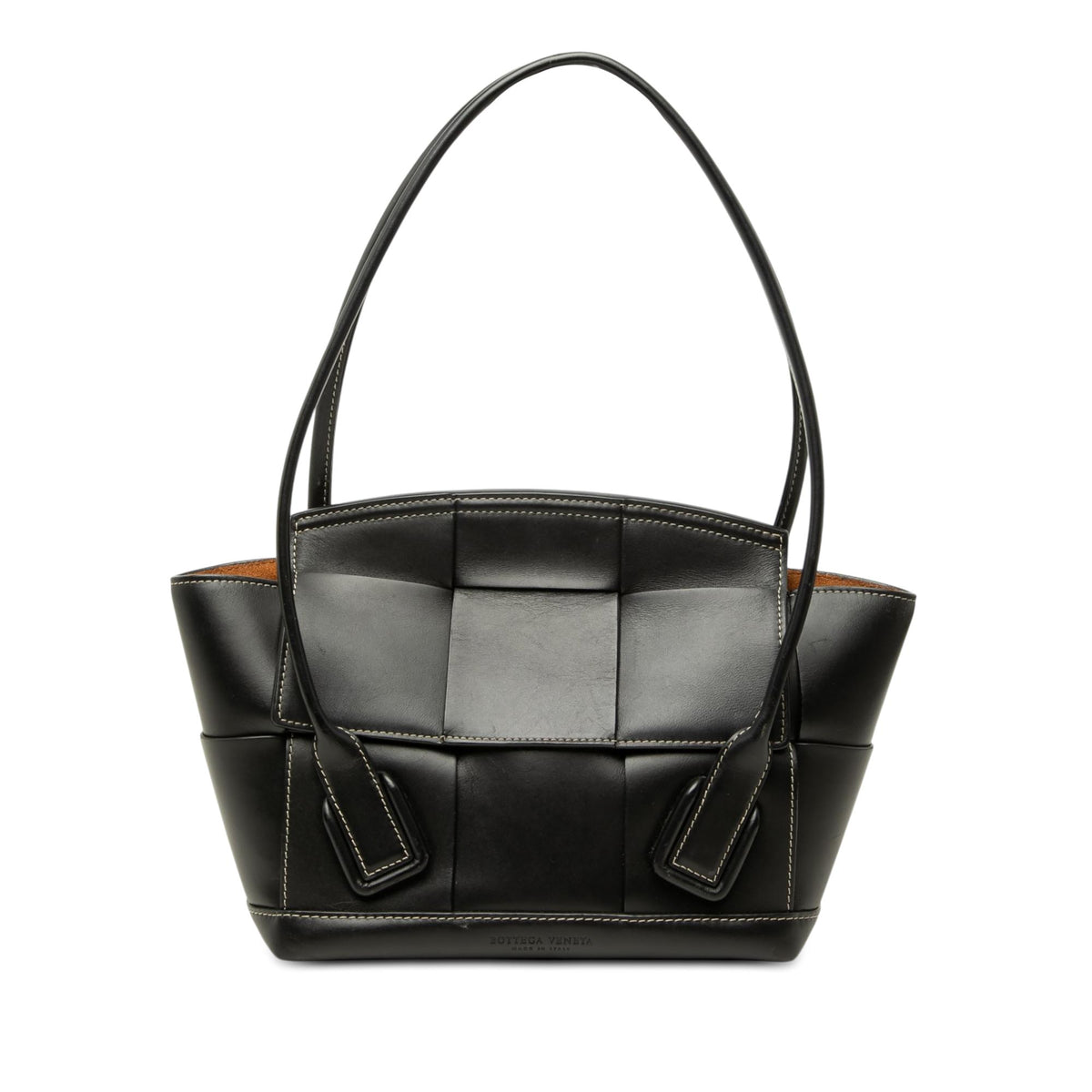 Bottega Veneta Small Calfskin Maxi Intrecciato Arco Satchel