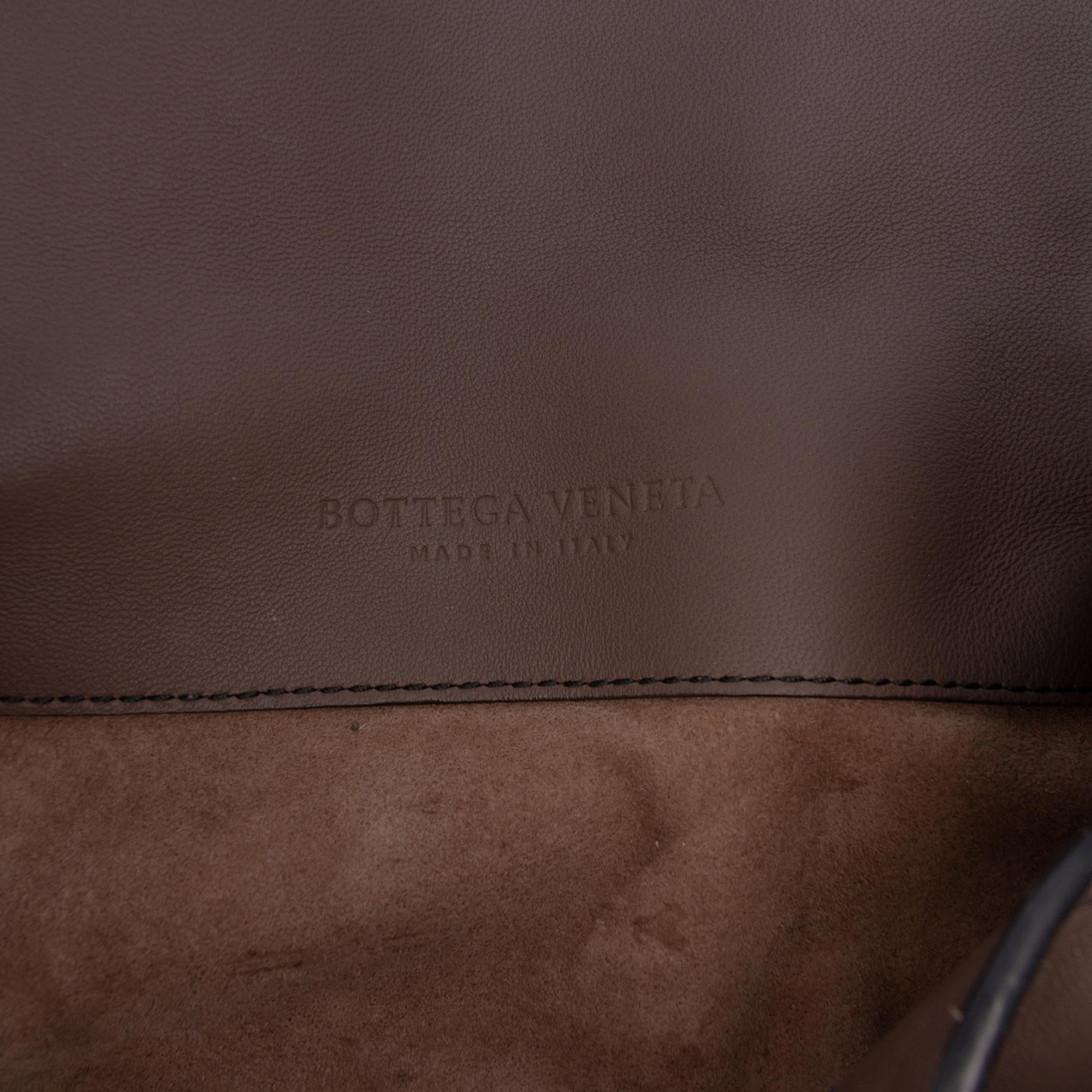 Bottega Veneta Small Intrecciato Trimmed Nappa Nodini Flap