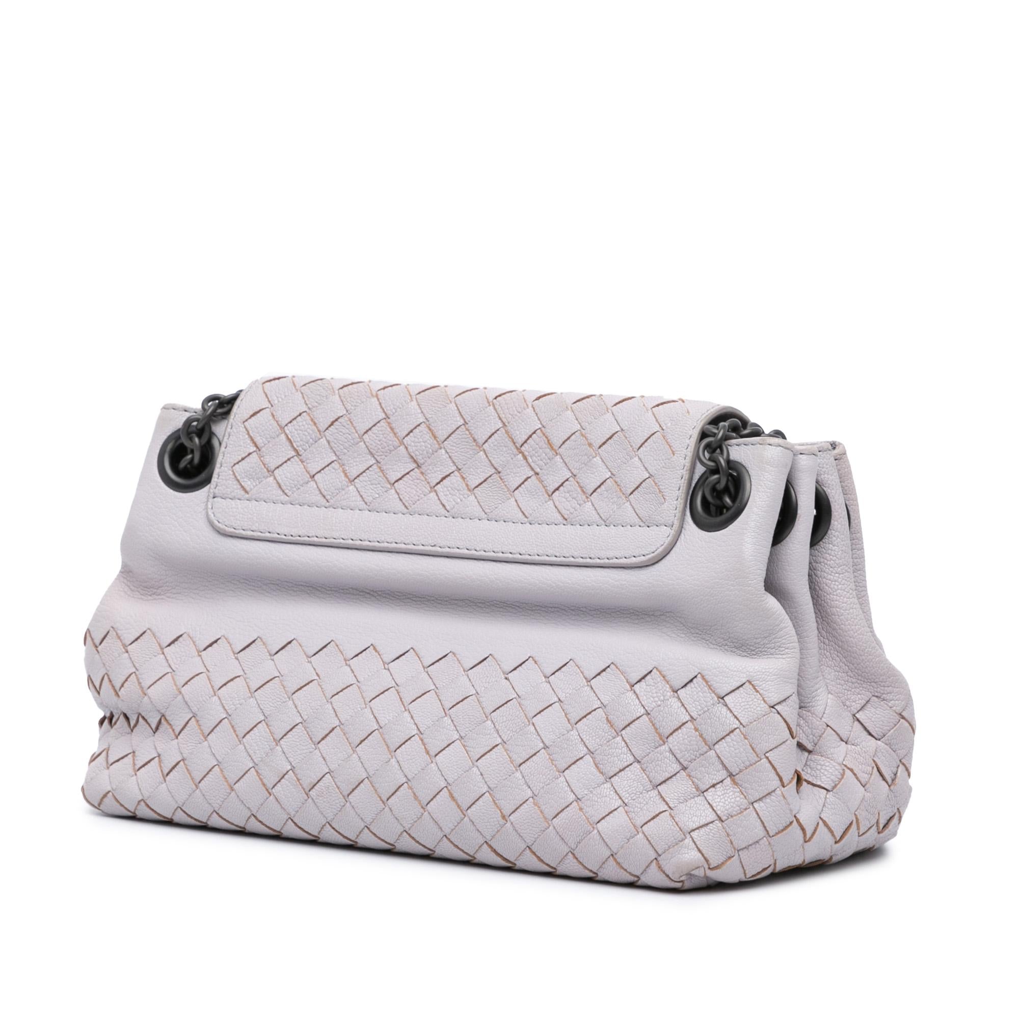 Bottega Veneta Small Madras Goatskin Intrecciato Shoulder Bag