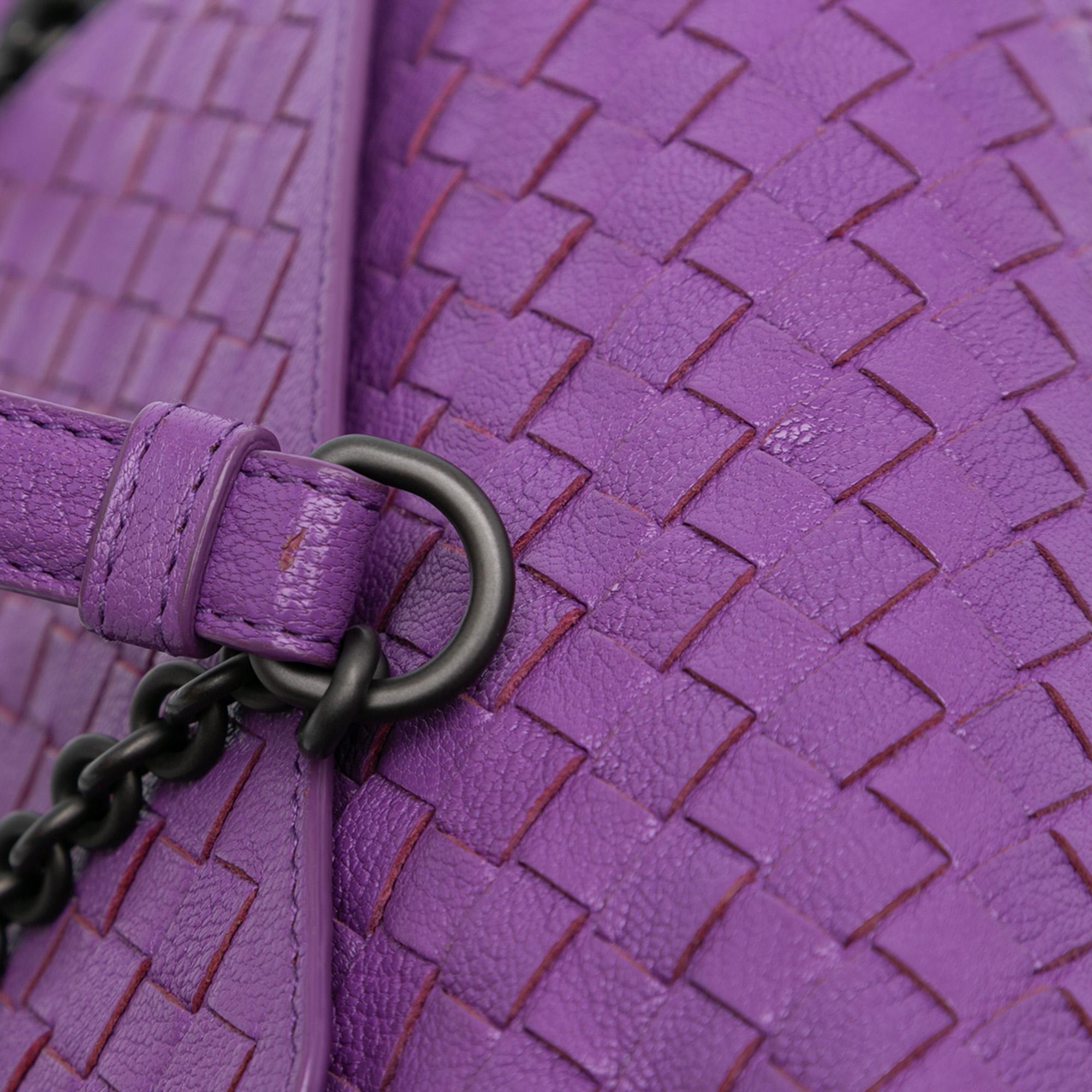 Bottega Veneta Small Madras Goatskin Intrecciato Shoulder Bag