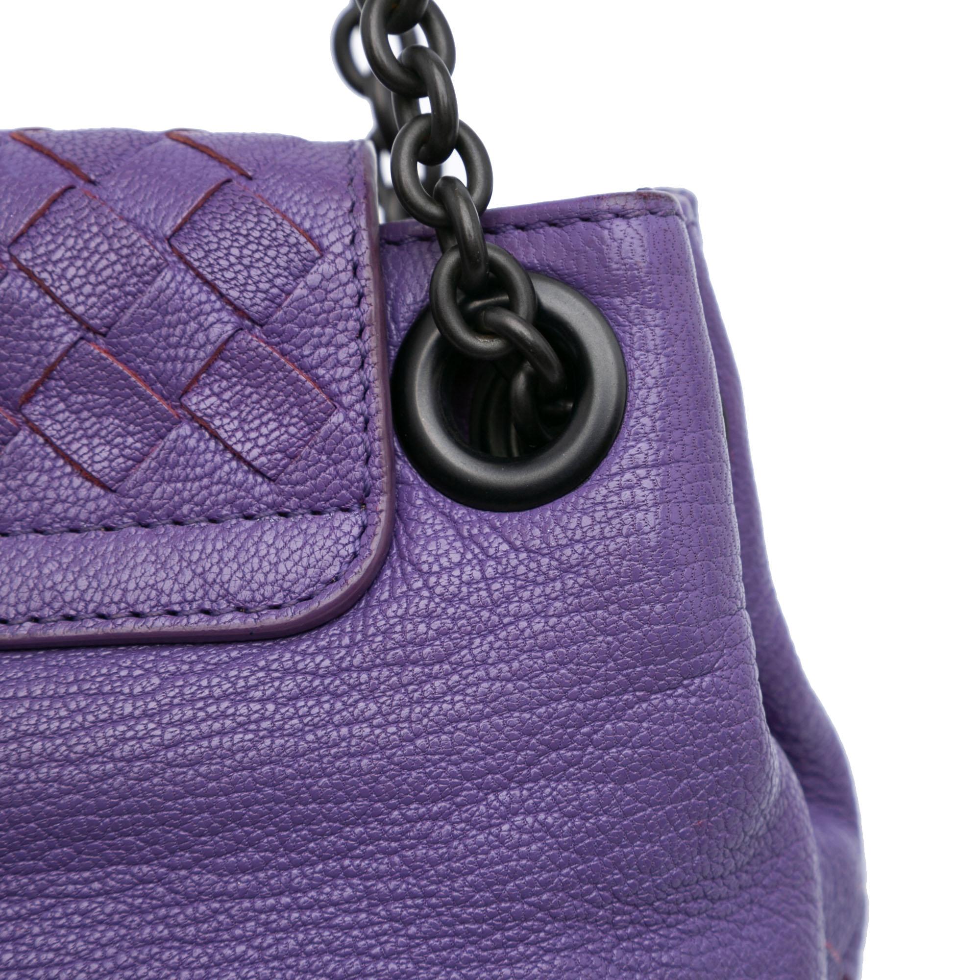 Bottega Veneta Small Madras Goatskin Intrecciato Shoulder Bag