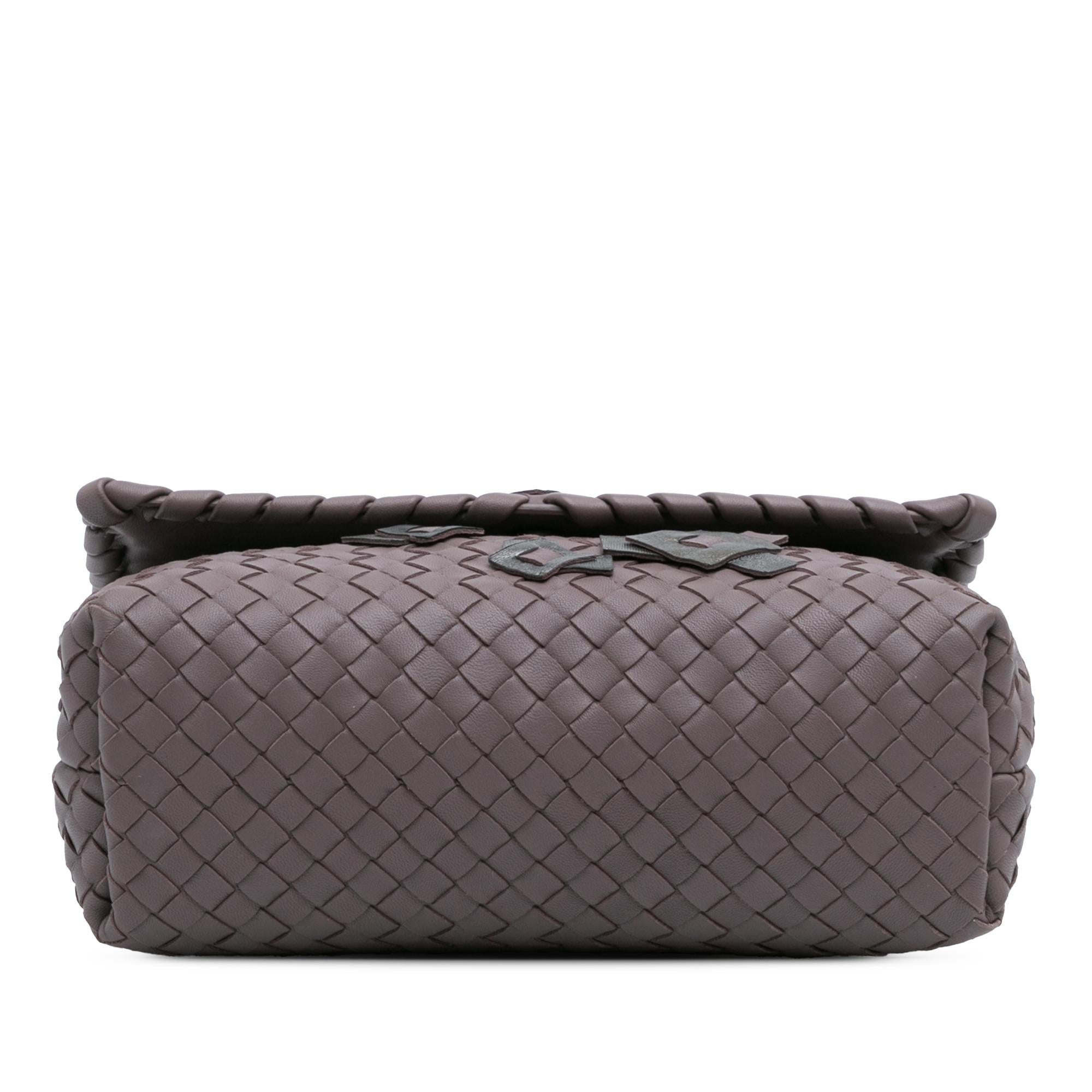 Bottega Veneta Small Nappa Intrecciato Embroidered Olimpia Shoulder Bag