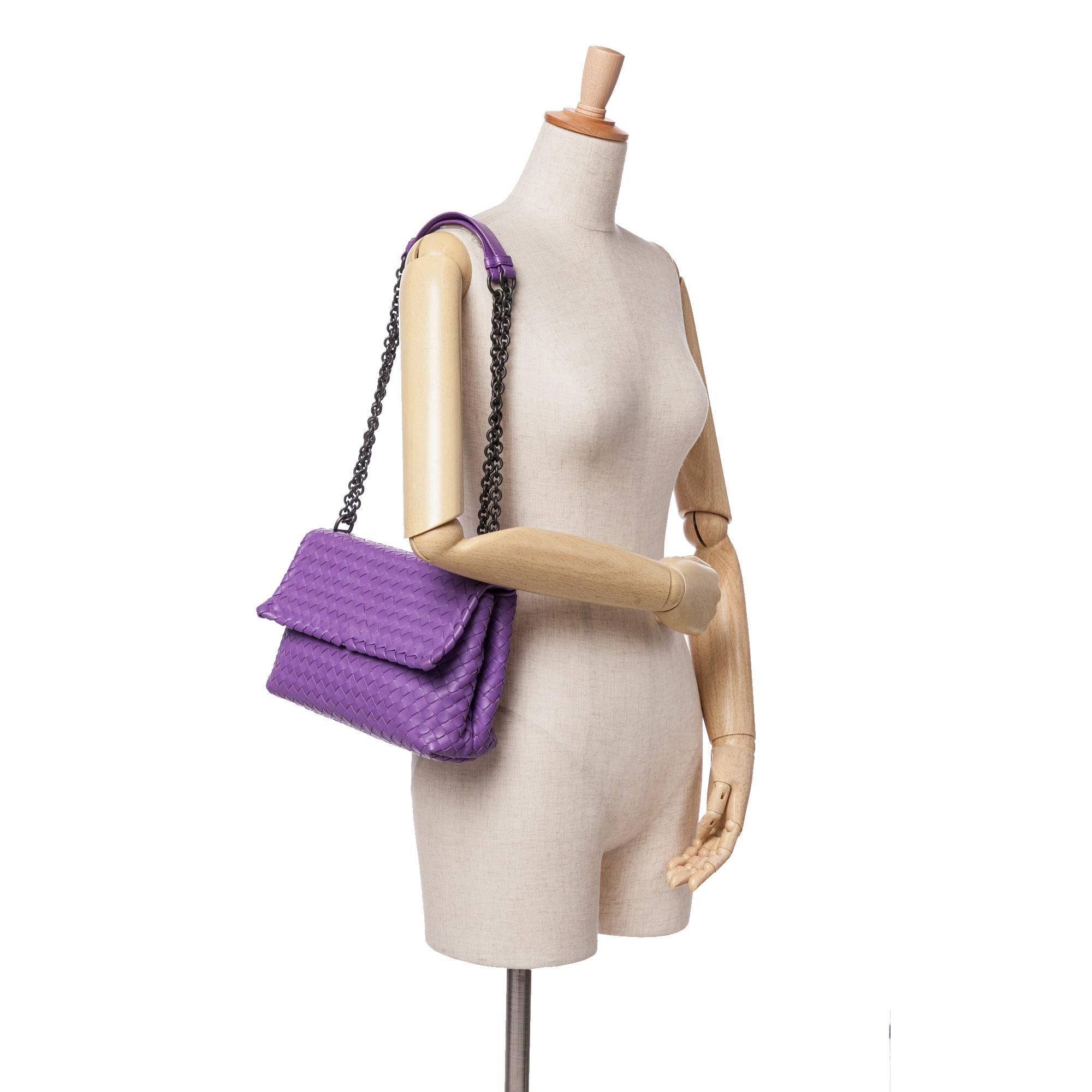 Bottega Veneta Small Nappa Intrecciato Olimpia Shoulder Bag