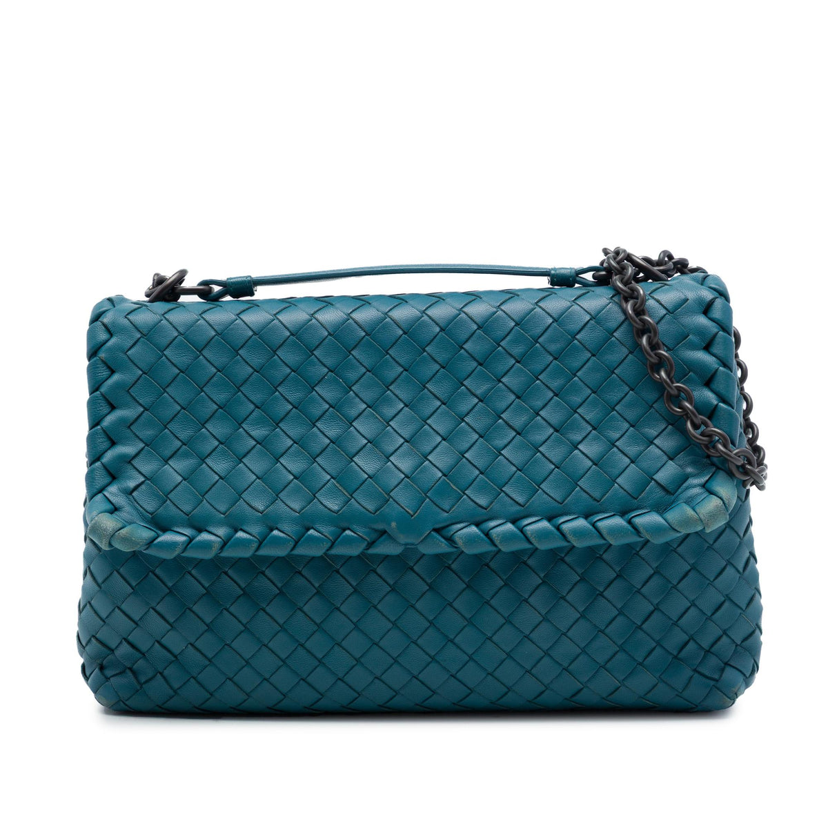 Bottega Veneta Small Nappa Intrecciato Olimpia Shoulder Bag
