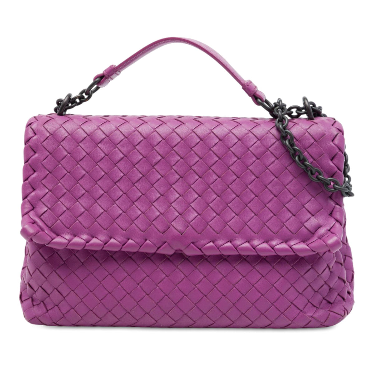 Bottega Veneta Small Nappa Intrecciato Olimpia Shoulder Bag