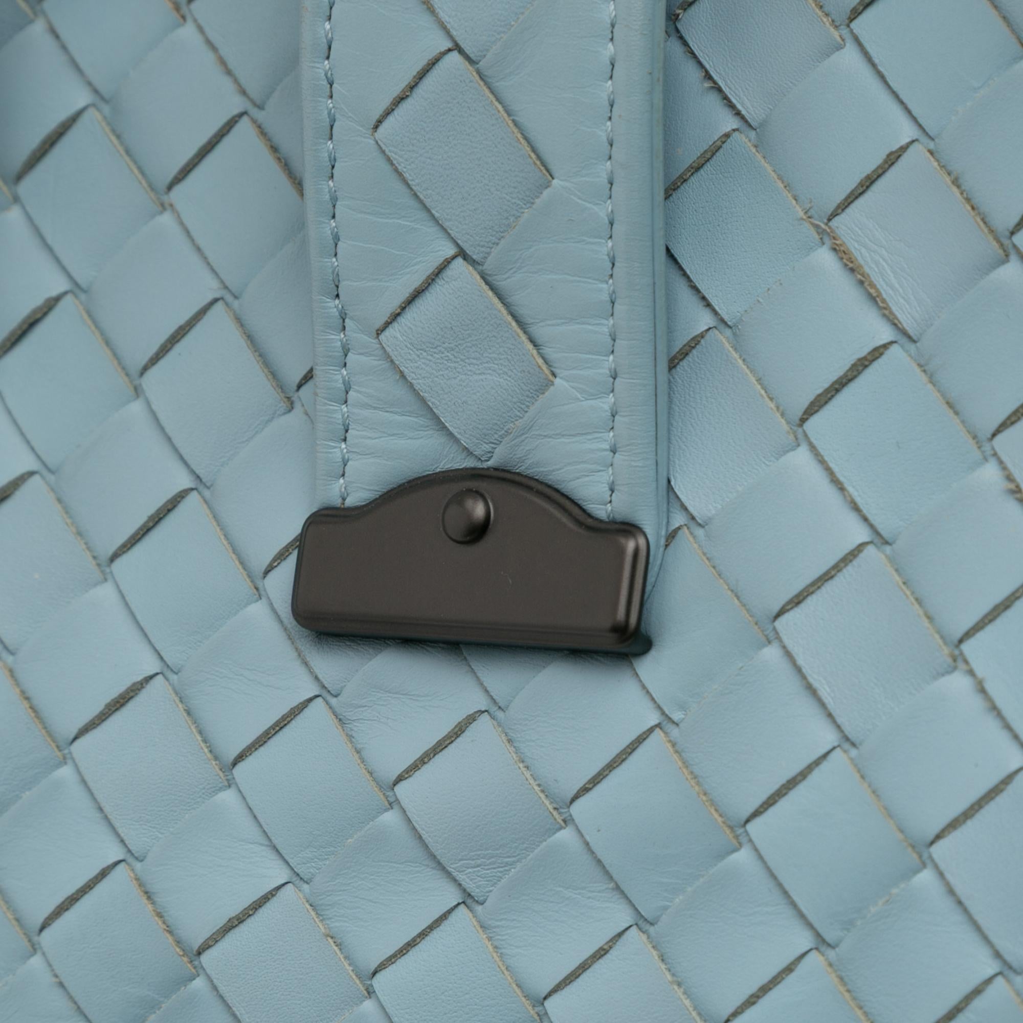 Bottega Veneta Small Nappa Intrecciato Roma Satchel